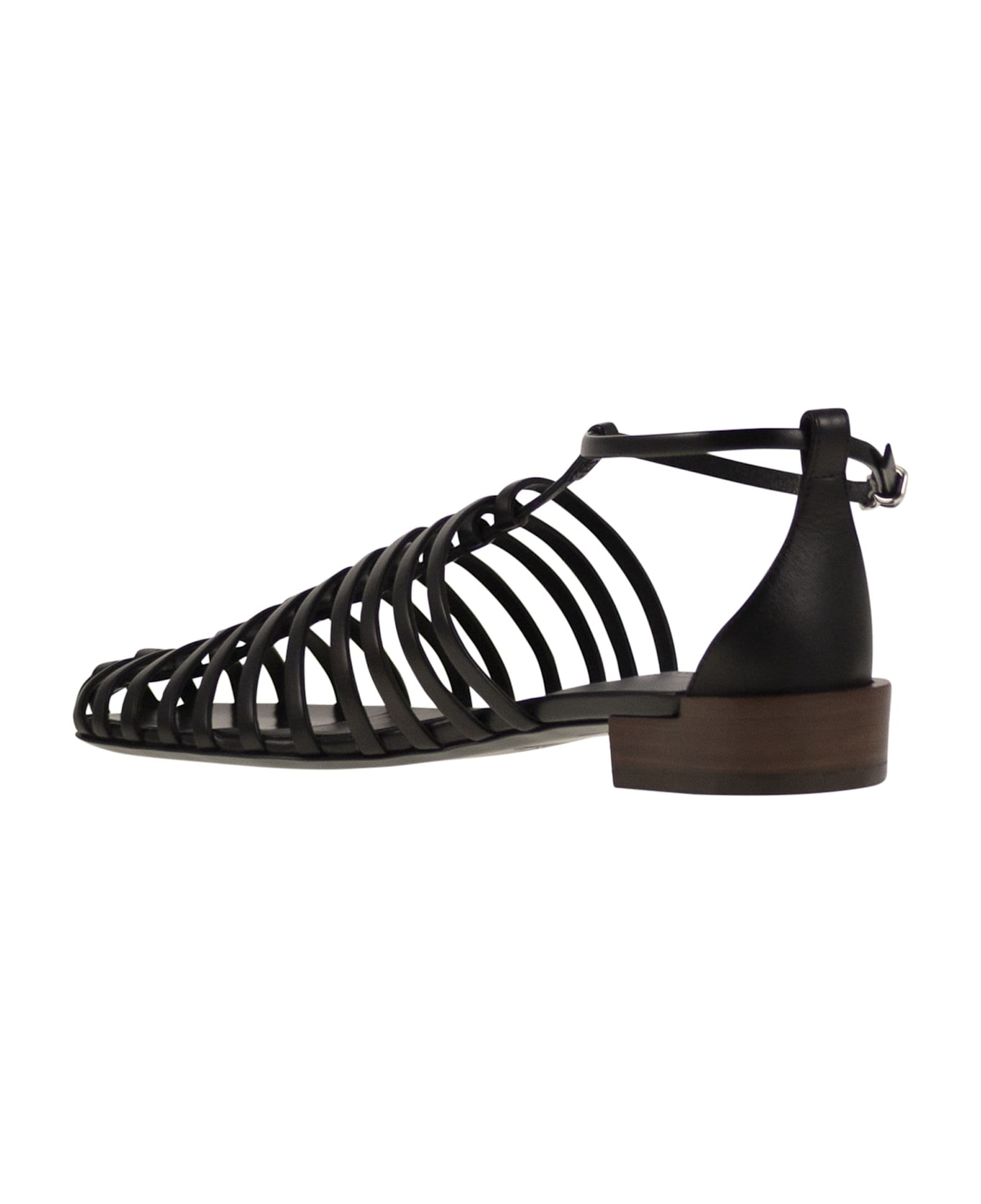 Tod
s Leather Sandal - Black
