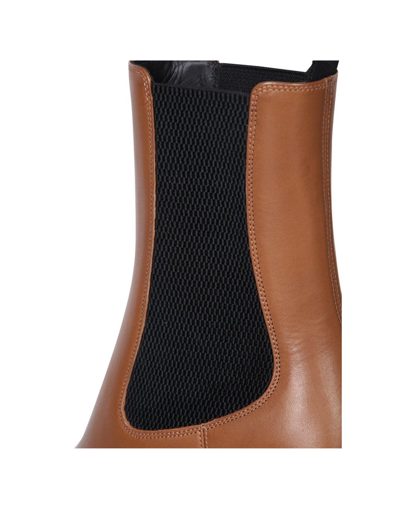Burberry Roundtoe Heeled Ankle Boots - BUFF