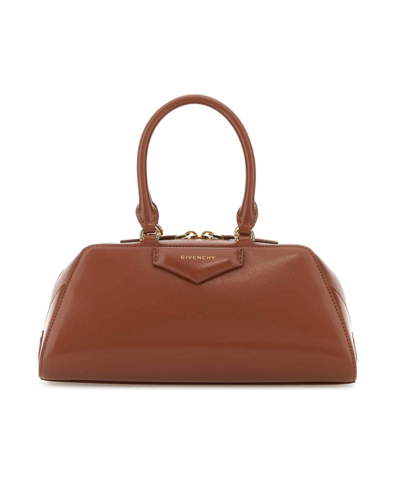 Givenchy Caramel Leather Small Antigona Handbag - CARAMELBROWN
