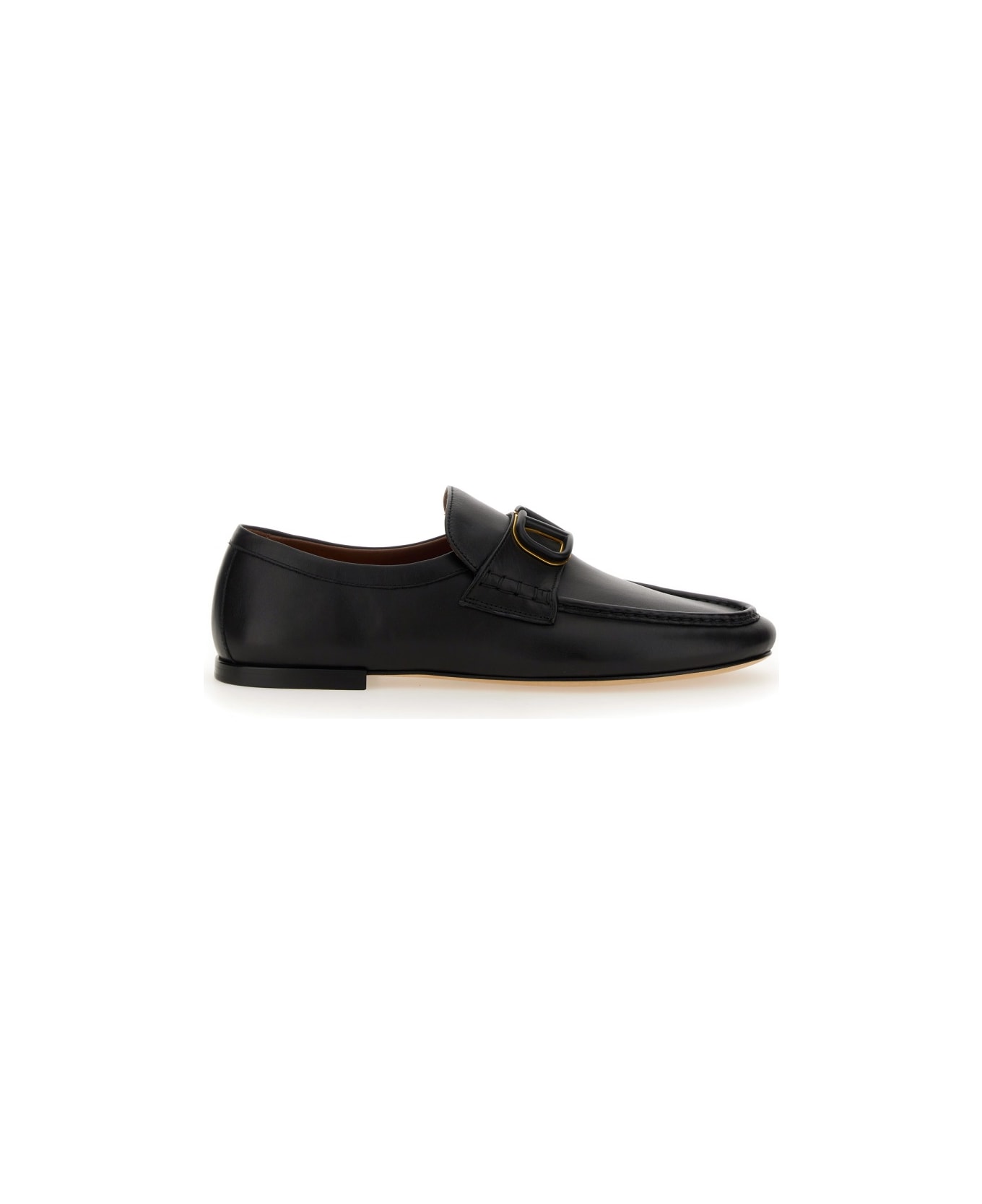 Valentino Garavani Moccasin Vlogo The Signature - BLACK