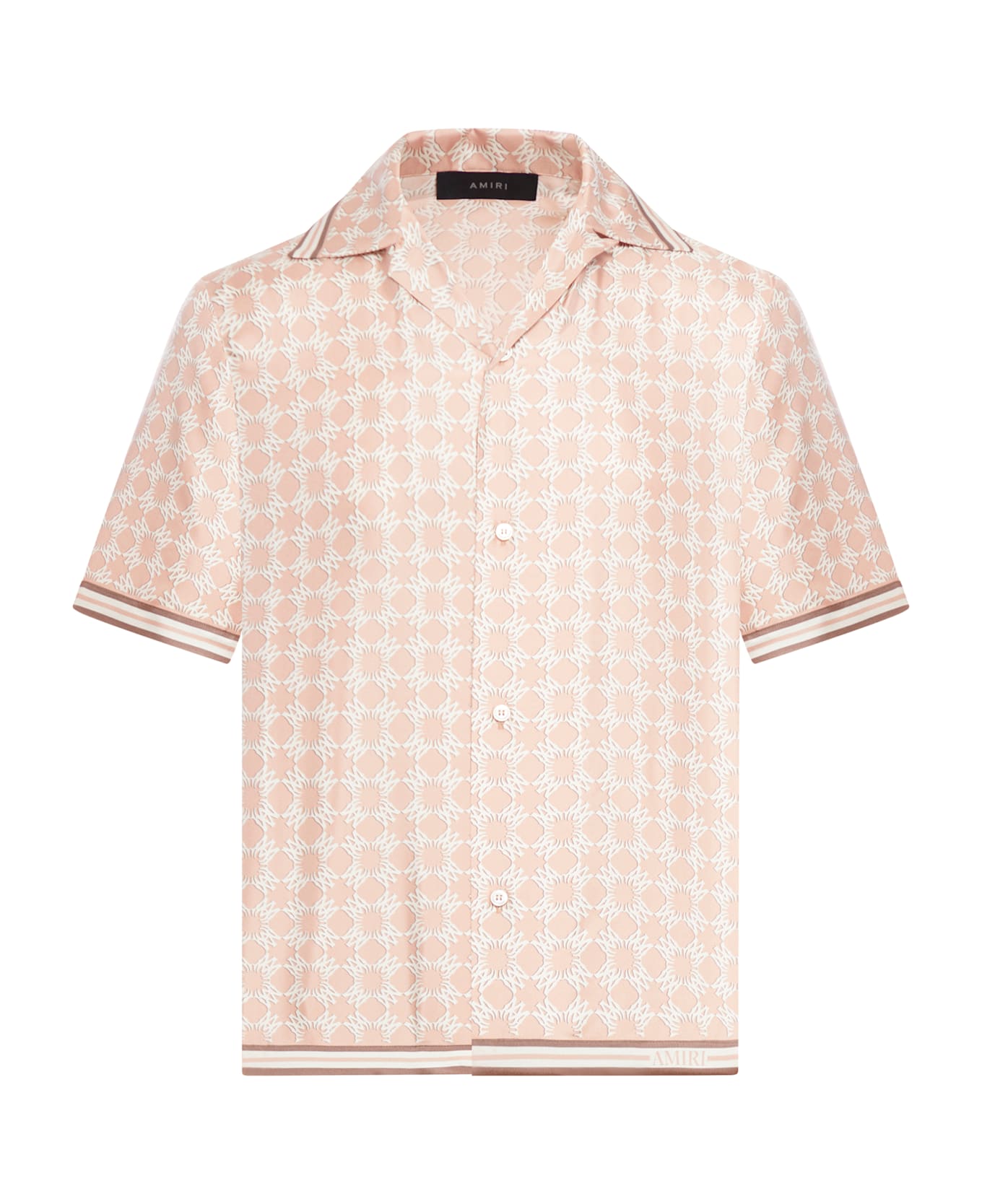 AMIRI Ma Quad Bowling Shirt - Pink & Purple