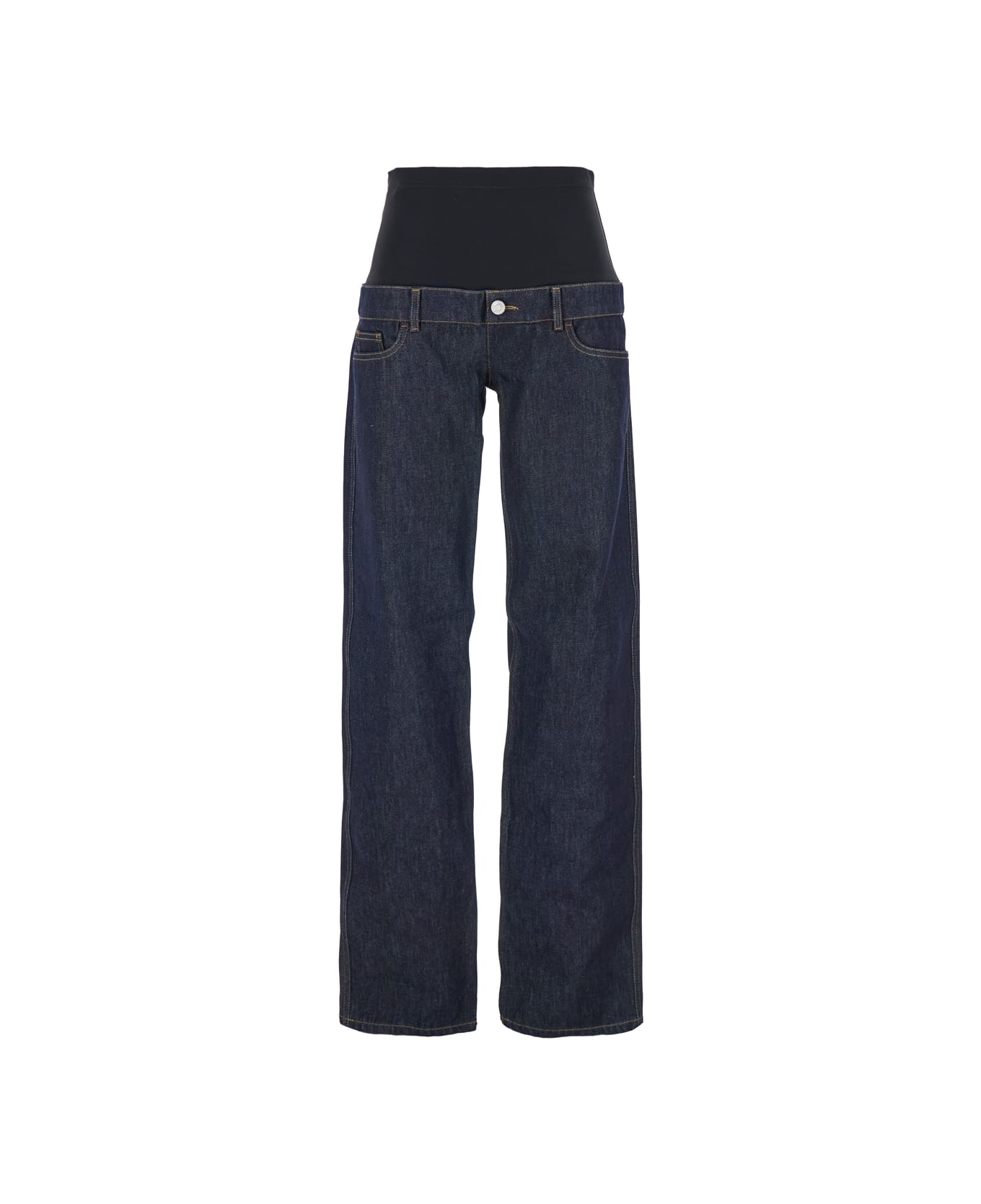 Coperni Blue Jeans With Stretch Waist In Denim Woman - Blu