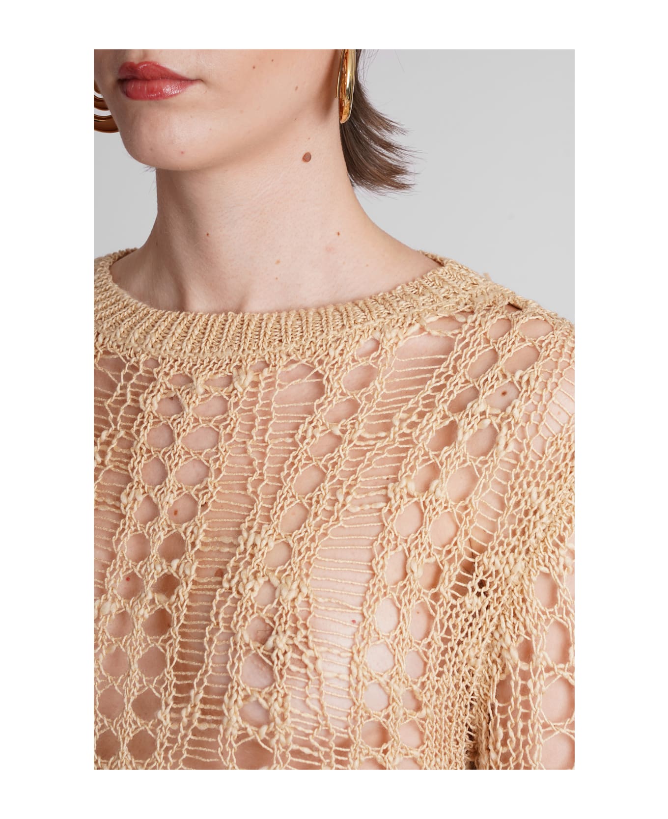 Cult Gaia Gill Knitwear In Beige Wool - beige
