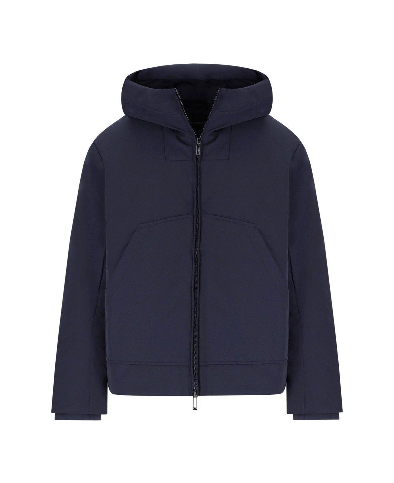 Emporio Armani Hooded Down Jacket - Blu