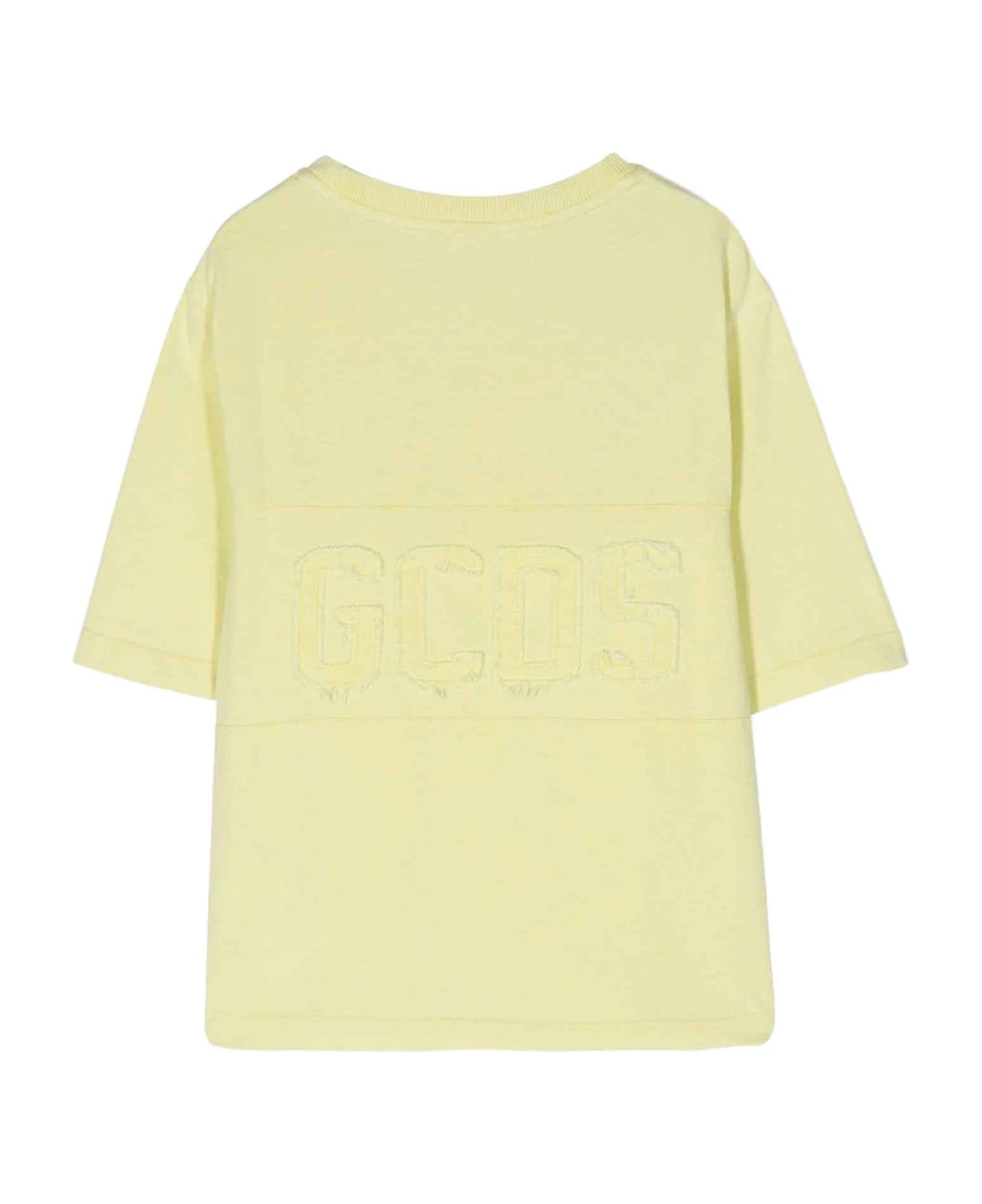 GCDS Blanc Lime T-shirt Unisex - Lime