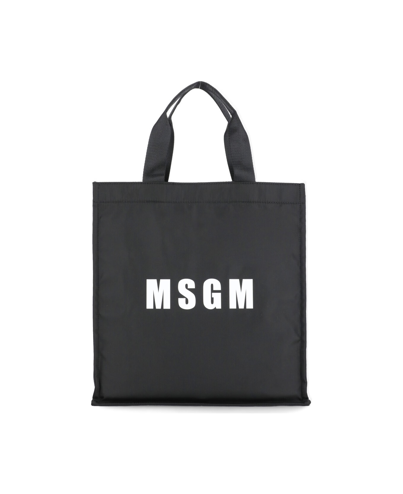MSGM Tote Shoulder Bag - Black トートバッグ