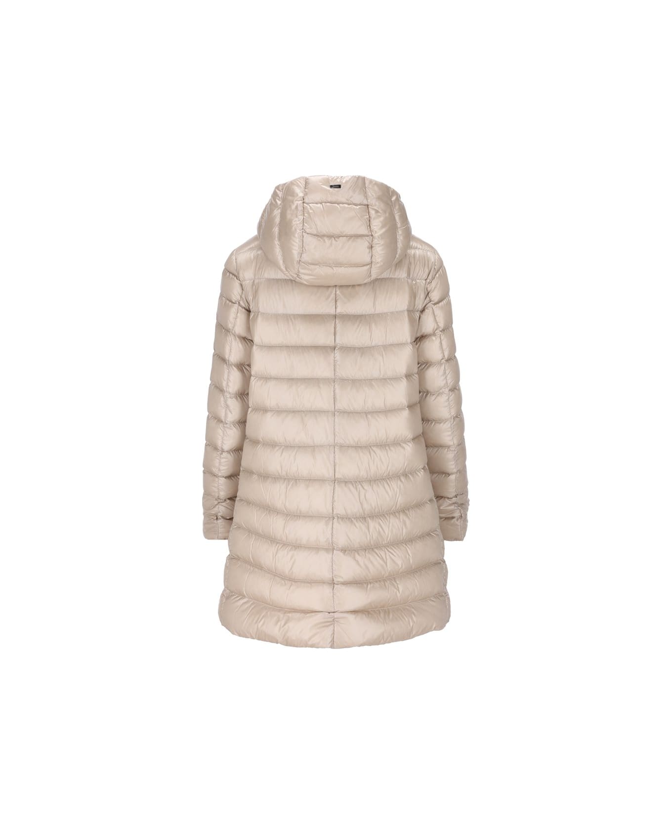 Herno Drawstring Hooded Puffer Parka Herno - Chantilly