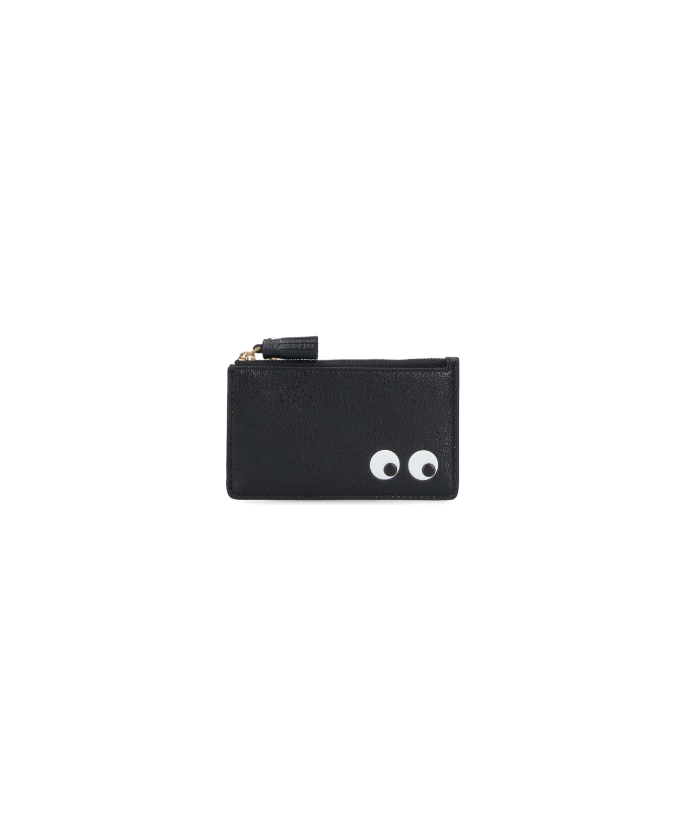 Anya Hindmarch 'eyes' Zip Card Holder - Black  