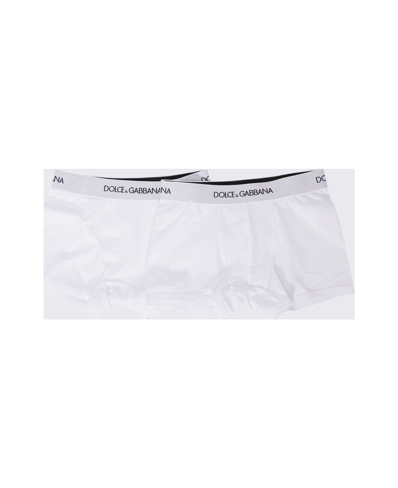 Dolce lommeruter & Gabbana 2 Pack Logo Waistband Boxers - WHITE