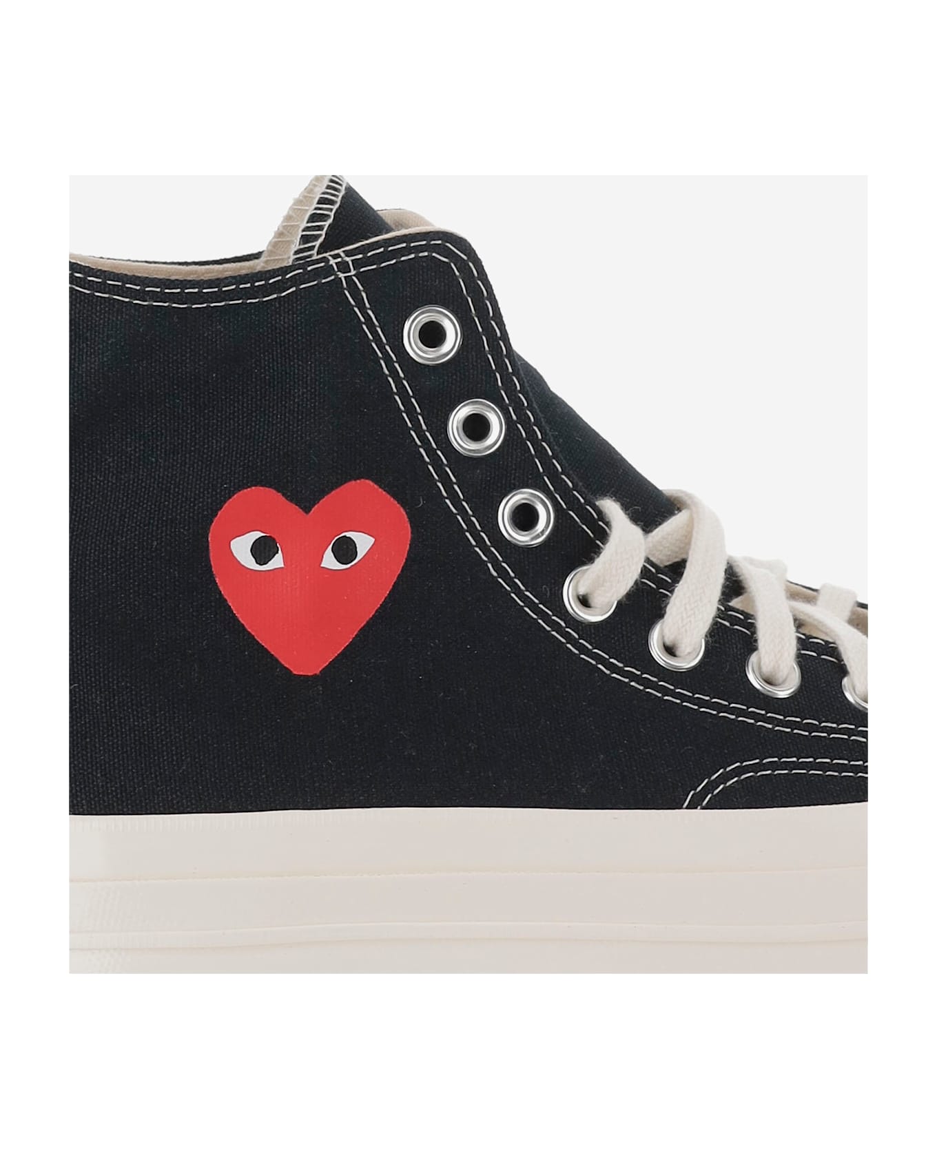 Comme des Garçons Play Comme Des Garçons X Converse Canvas Sneakers - Black