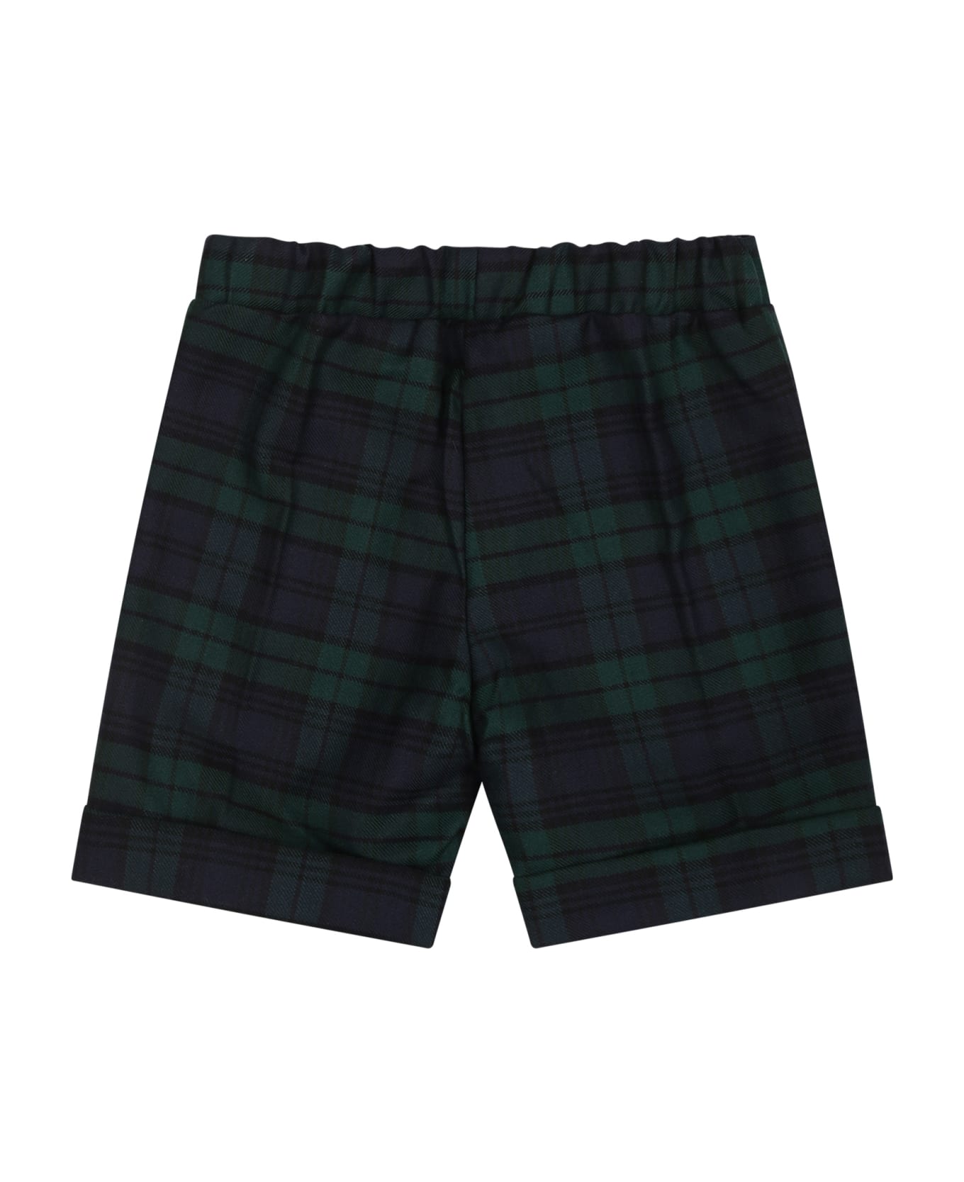 La stupenderia Green Shorts For Baby Boy - Green