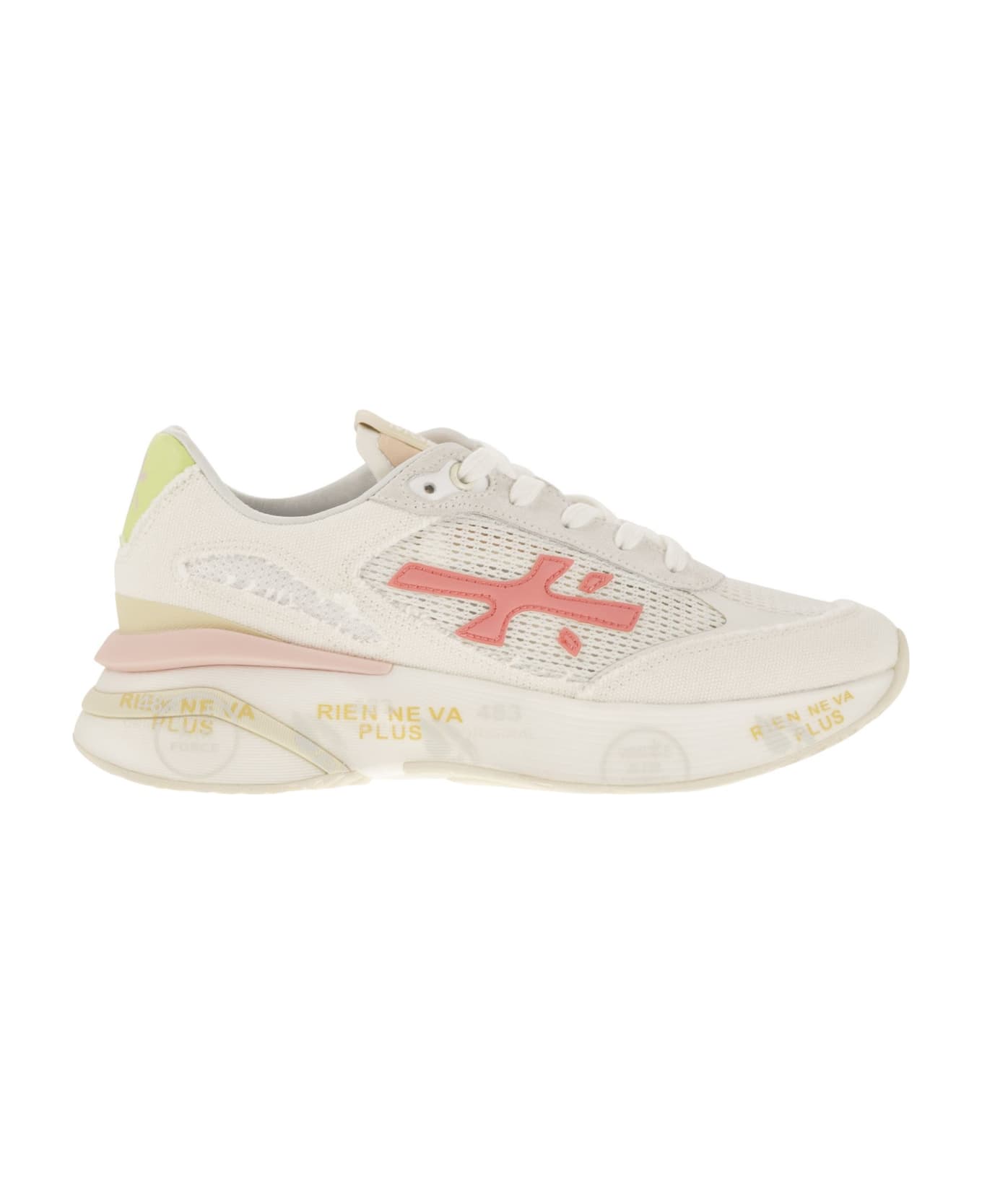 Premiata Moerund 6736 - Sneakers - White/pink