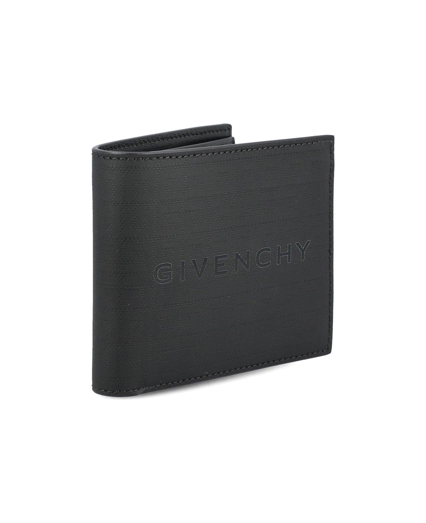 Givenchy Allover 4g Pattern Bifold Wallet - Black