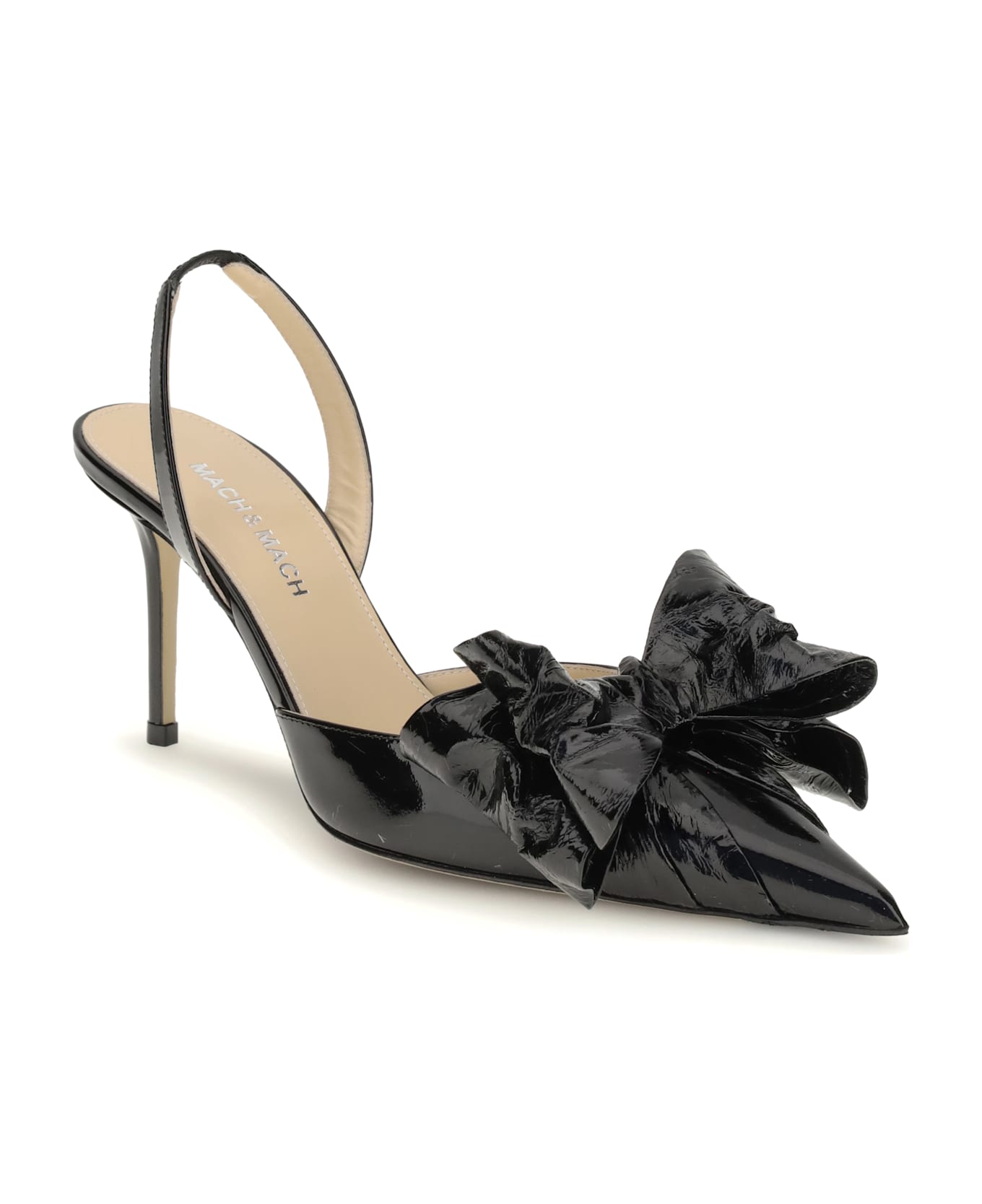 Mach 
Mach Cadeau Wrapped Leather Pumps