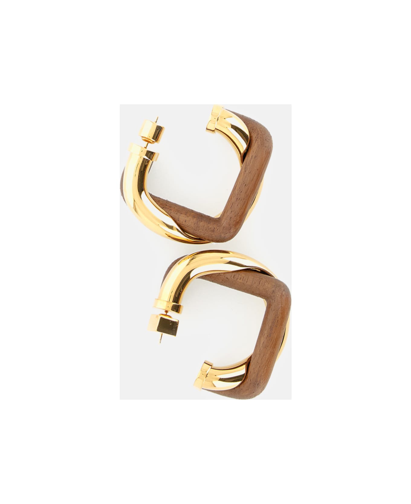 Jacquemus Les Boucles Double Earrings - Golden