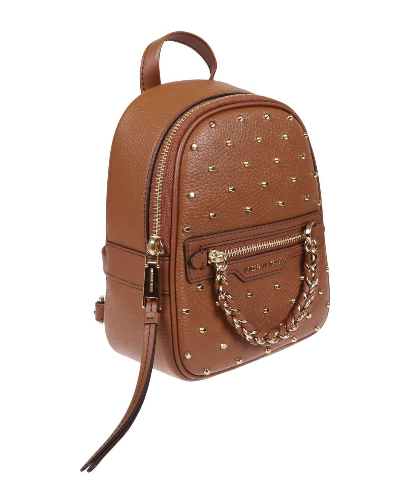 Michael Kors Logo Plaque Zip-up Backpack - Luggage
