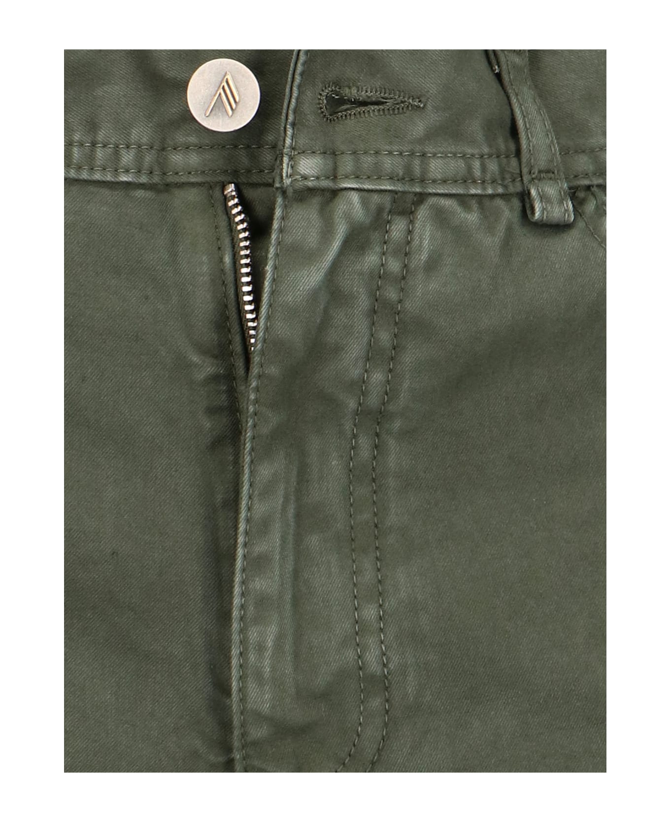The Attico Cargo Pants Cut Out - Green ボトムス