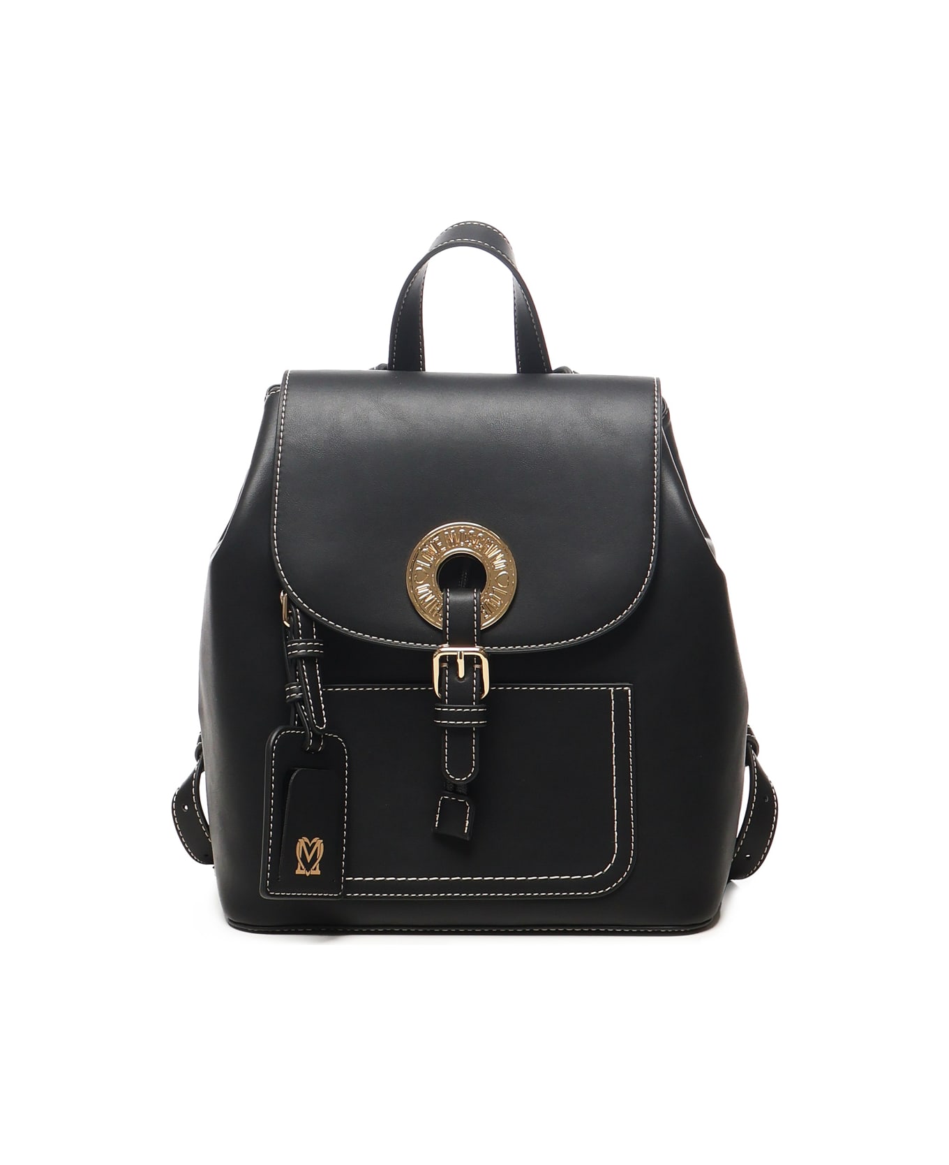 Love Moschino Backpack With Logo - Black