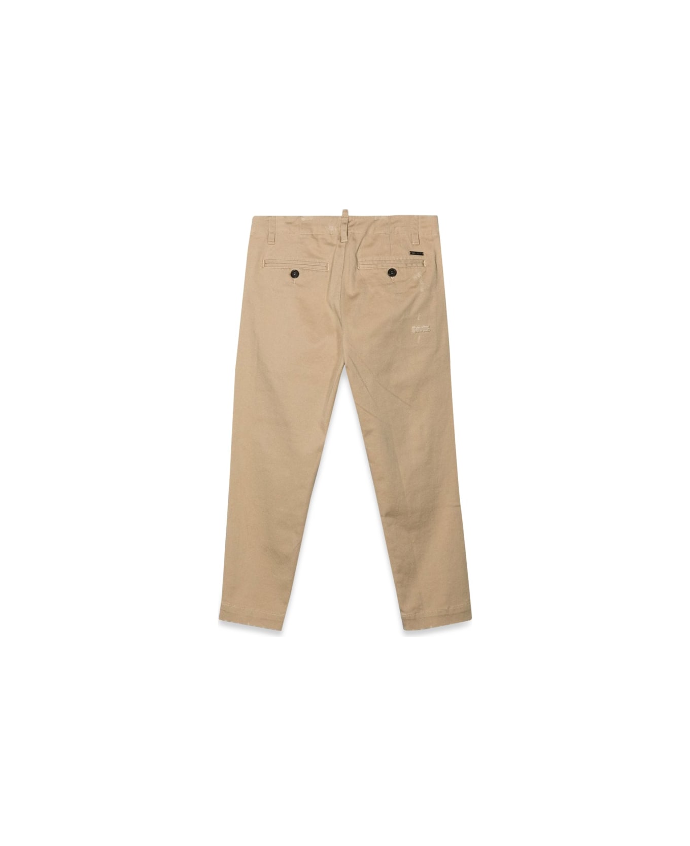 Dsquared2 Pants With Patches - BEIGE