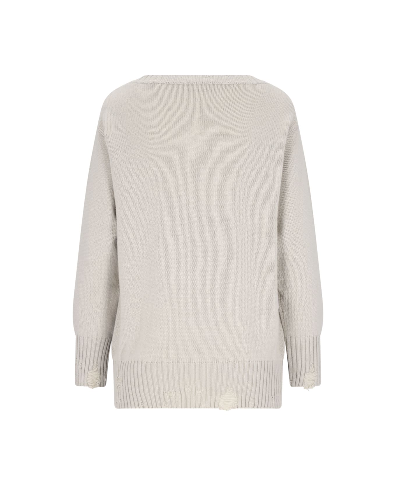 Canessa Destroyed Detail Sweater - Gray