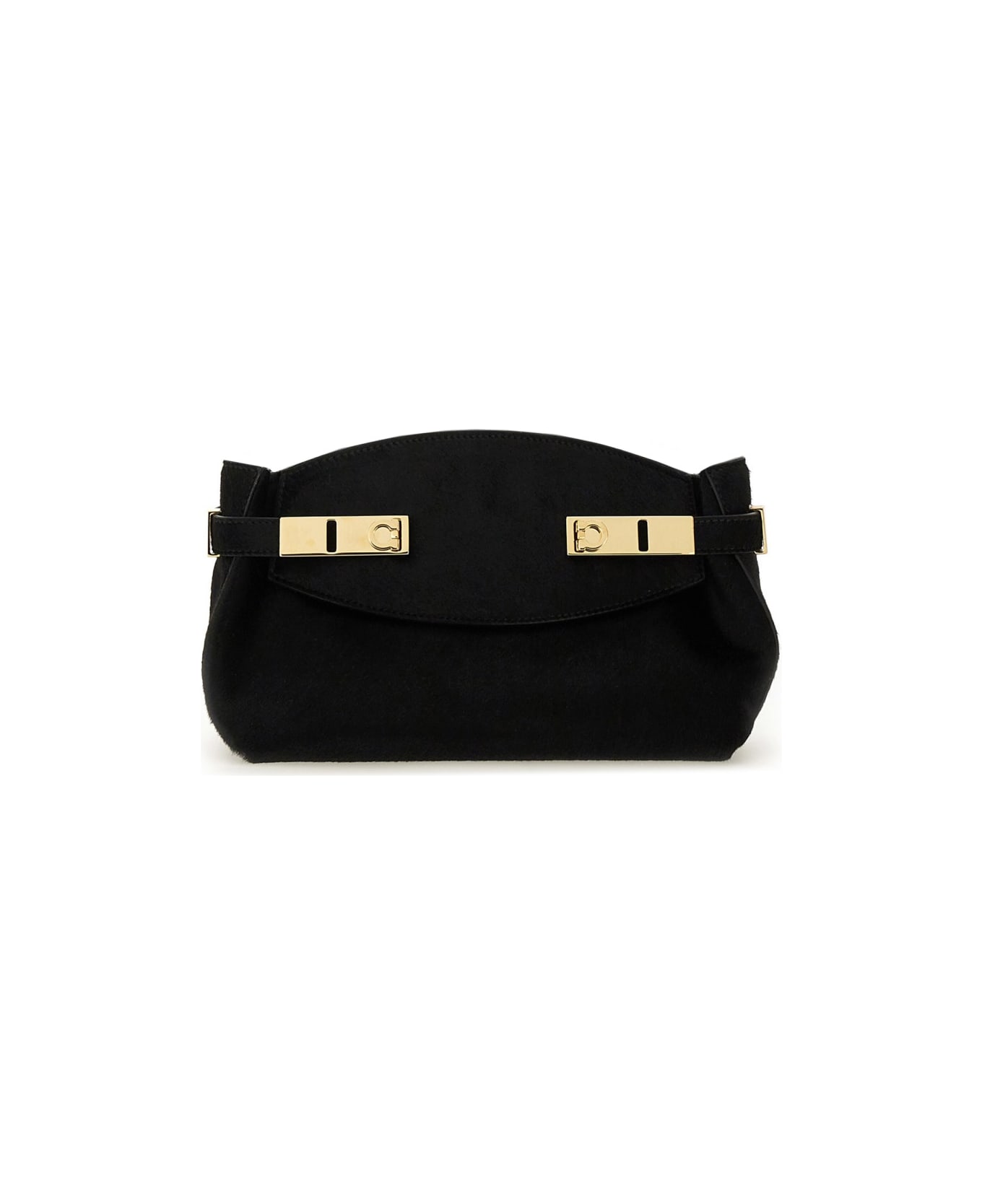 Ferragamo "hug Soft" Bag - BLACK