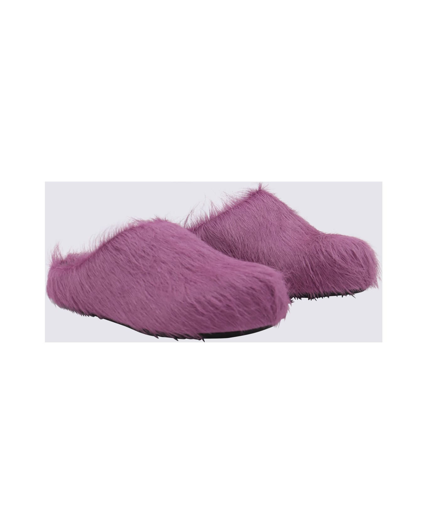 Marni Violet Leather Sandals - PRUNE VIOLET