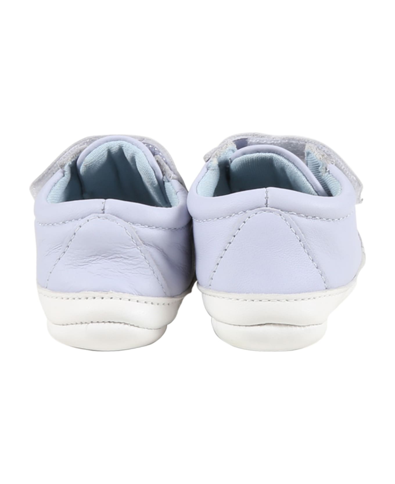Hugo Boss Light-blue Sneakers For Baby Boy With Logo - Light Blue シューズ