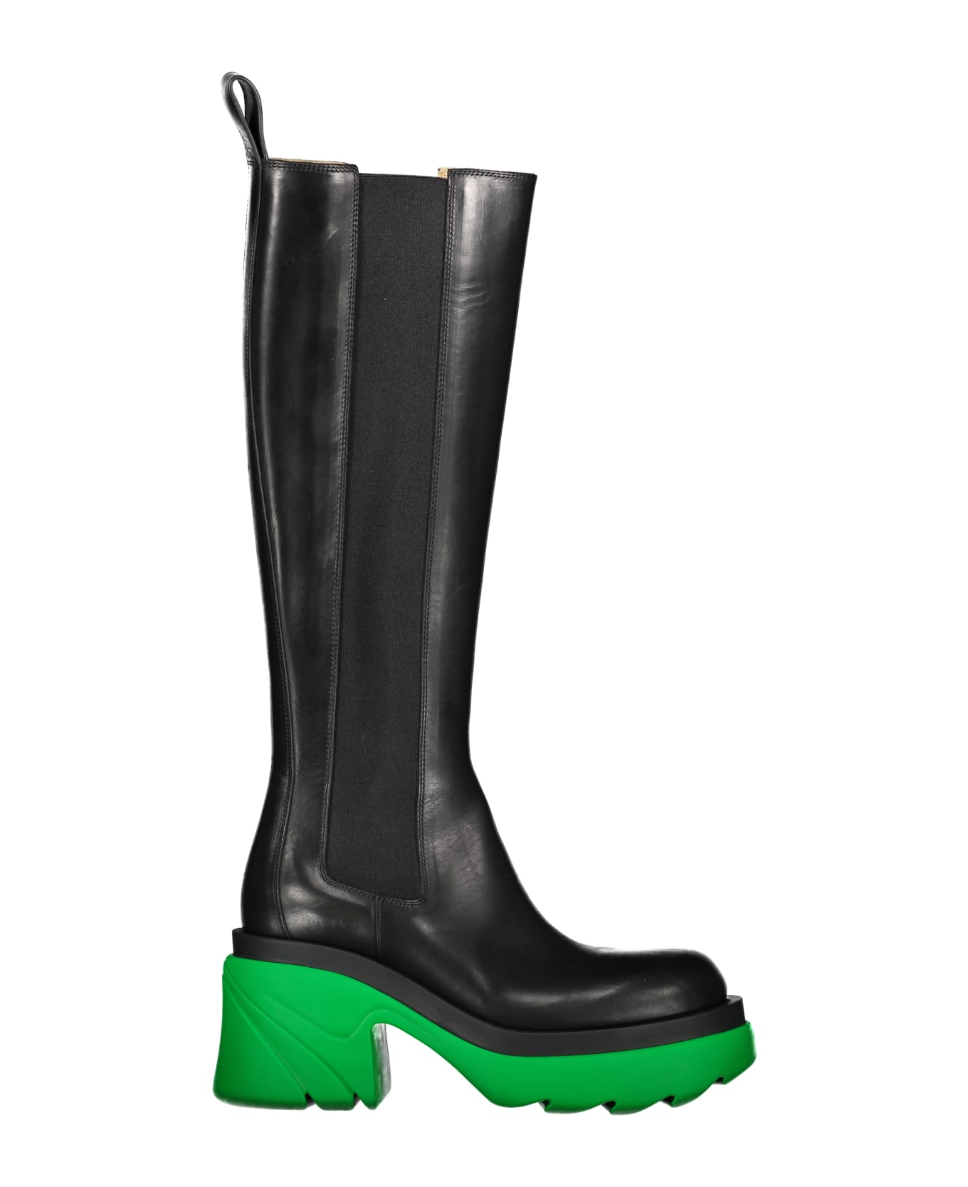 Bottega Veneta Flash Leather Boots - black