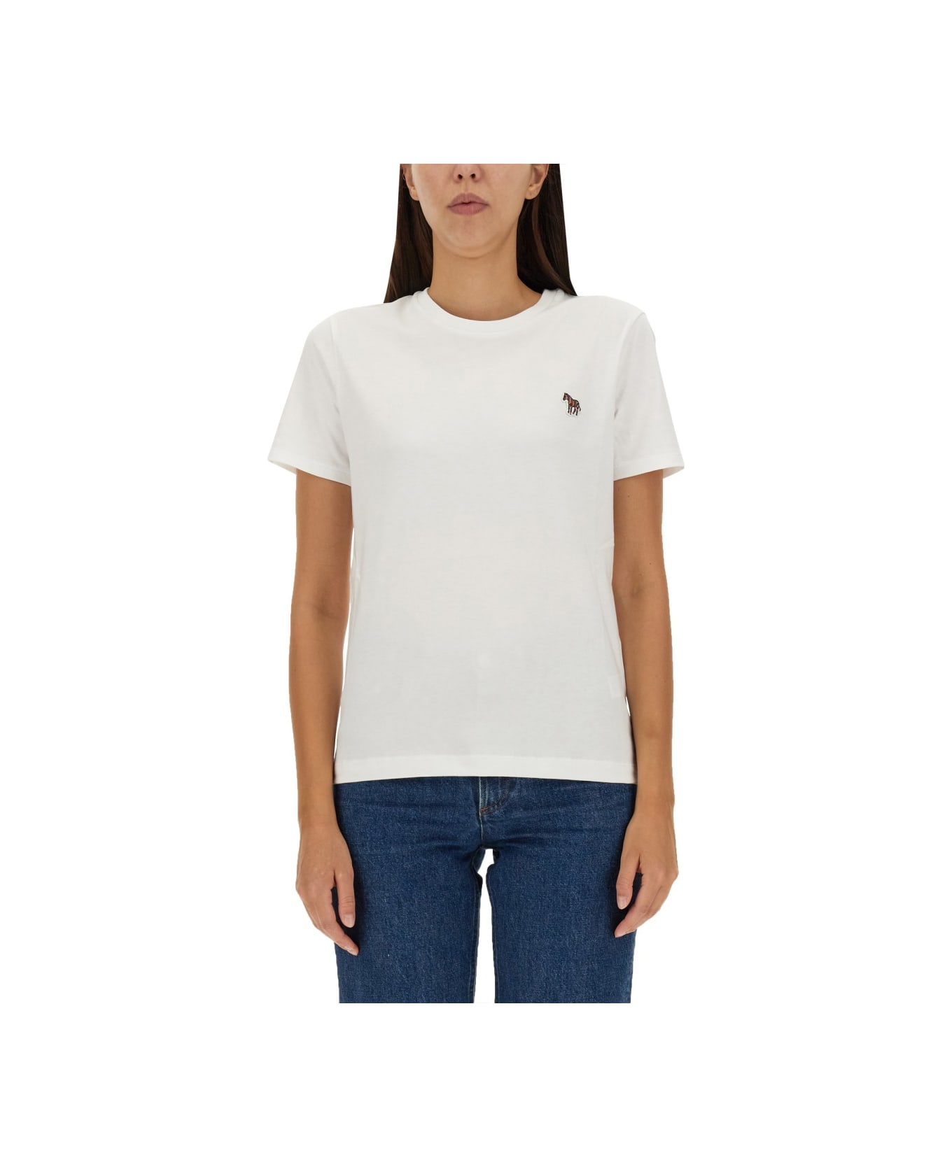 PS by Paul Smith T-shirt With Logo Patch - WHITE