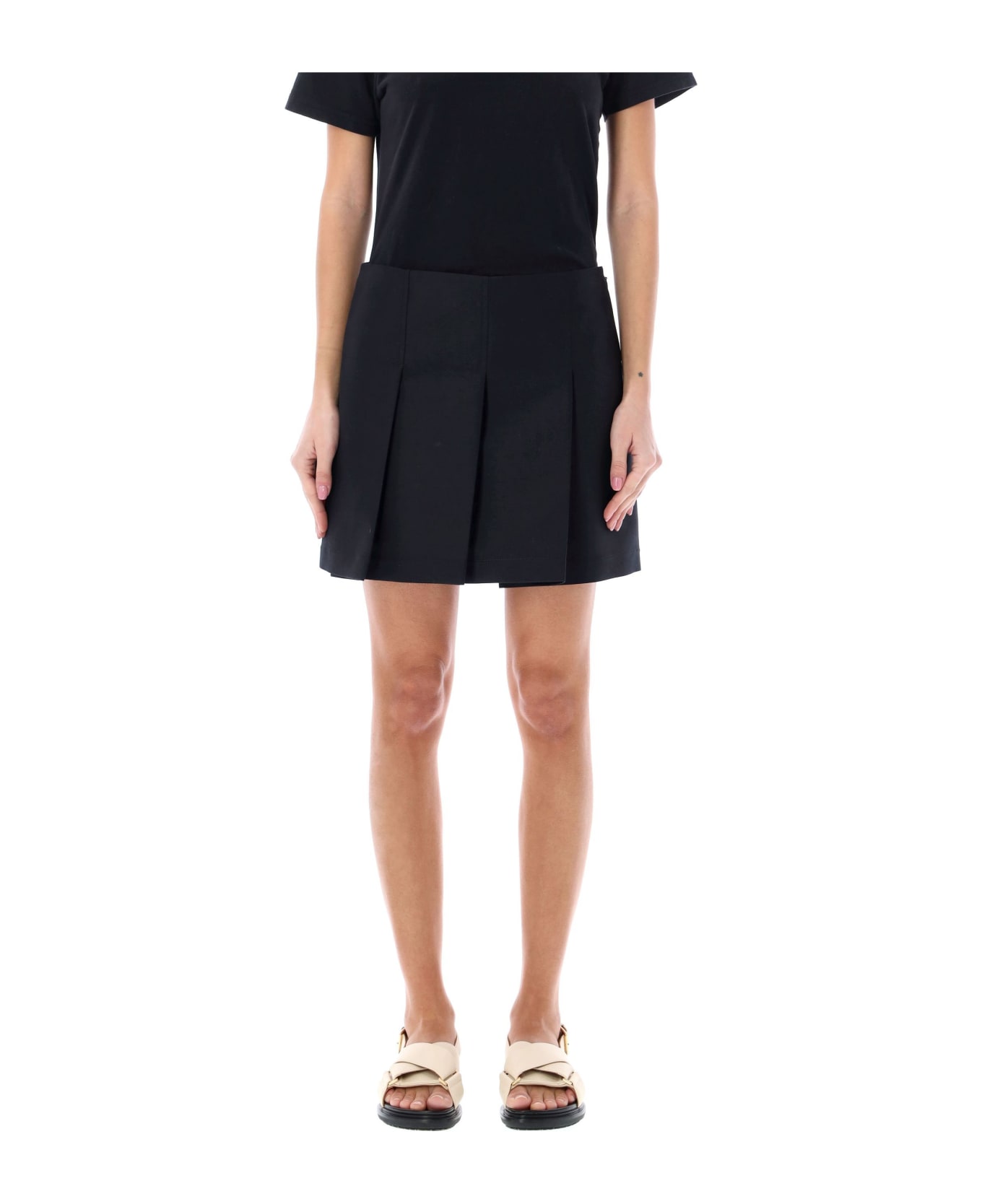 Marni Pleated Mini Skirt - Black