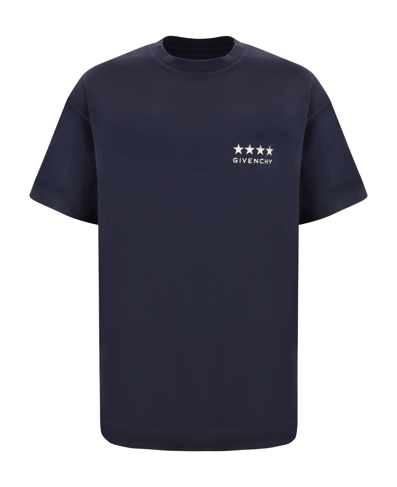 Givenchy 4g Cotton T-shirt - Deep Blue シャツ