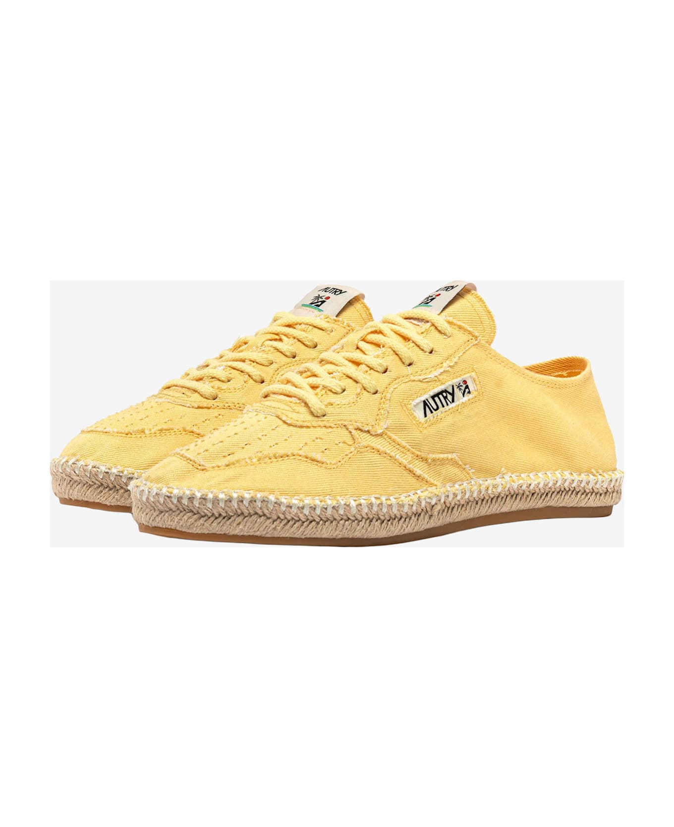 Autry Espadrilles Sandy In Cotton - Yellow