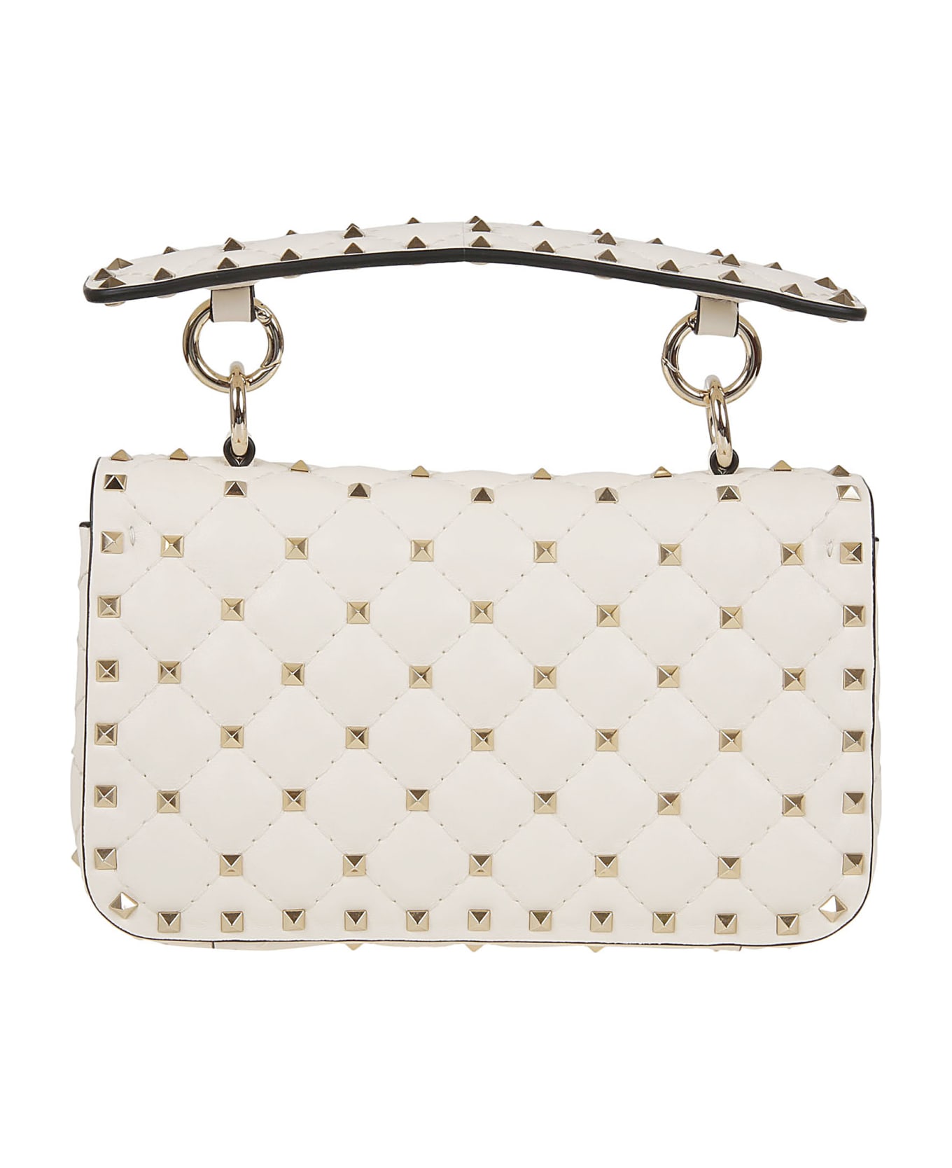 Valentino Garavani Small Shoulder Bag Rockstud Spike - White