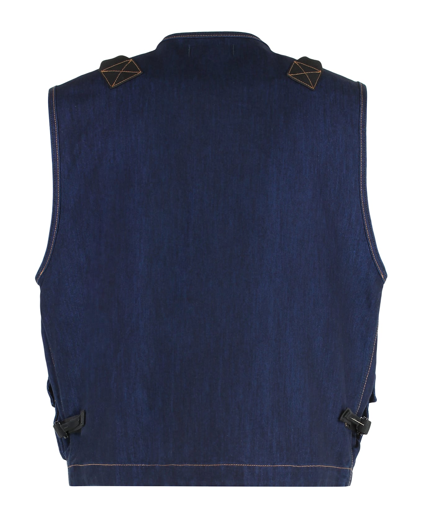 Stone Island Denim Research - Utility Gilet In Denim - blue