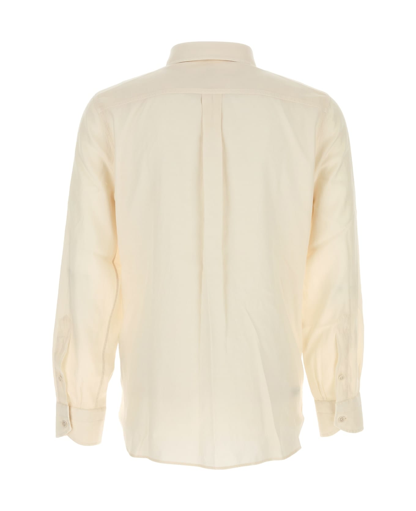 Tom Ford Ivory Cupro Blend Shirt | italist Tom Ford Ivory Cupro Blend Shirt | italist