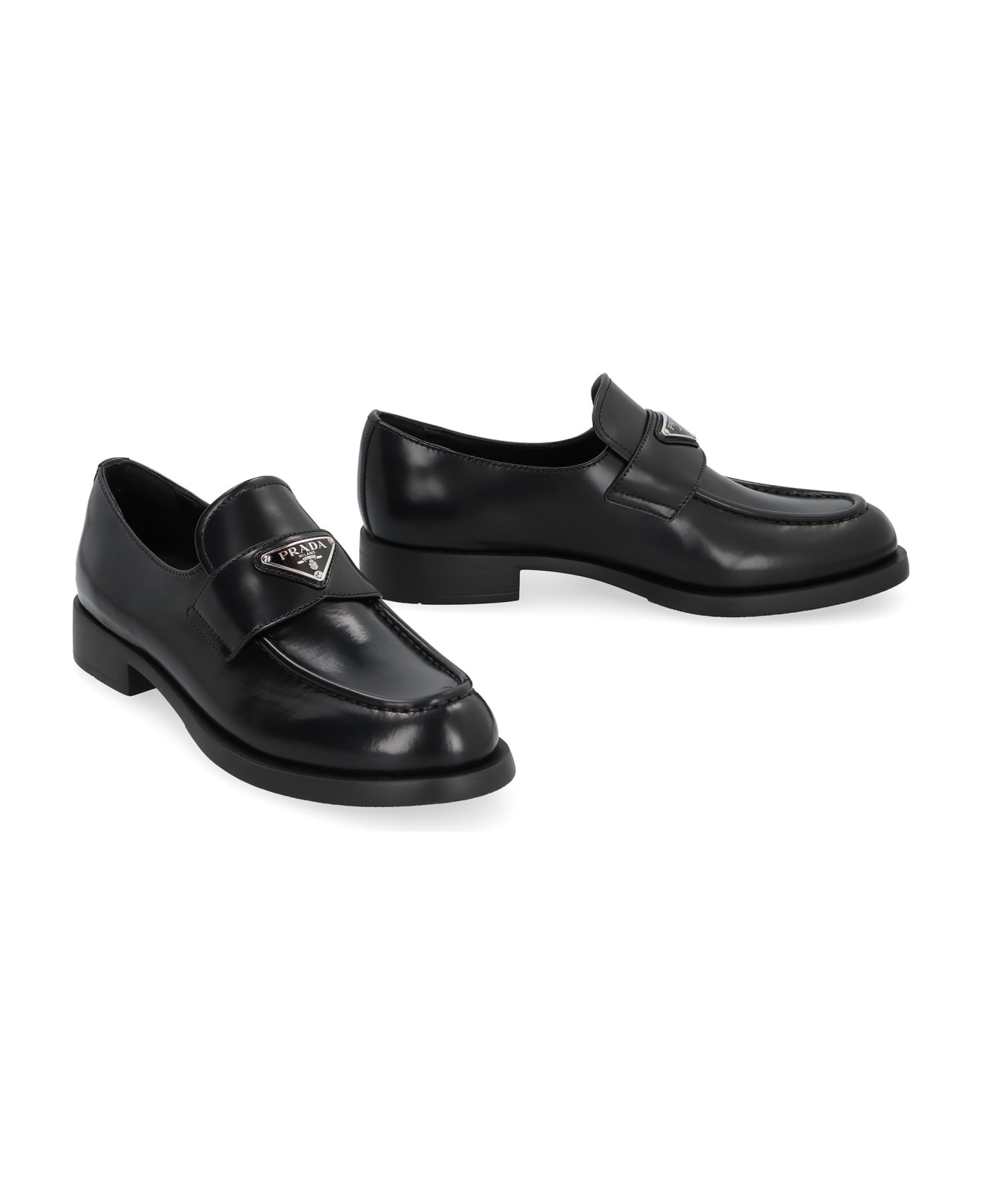 Prada Leather Loafers - black