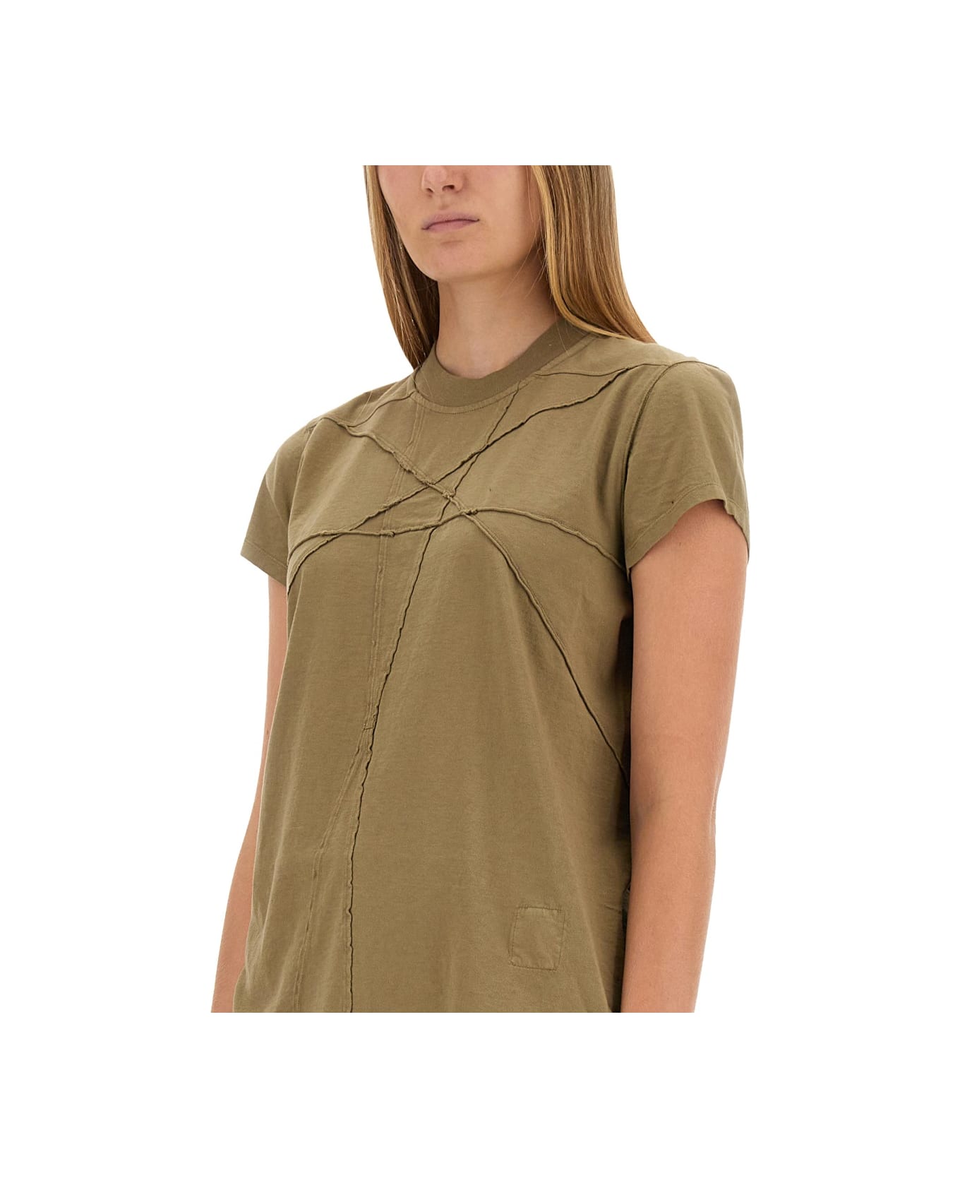 DRKSHDW Cotton T-shirt - MILITARY GREEN