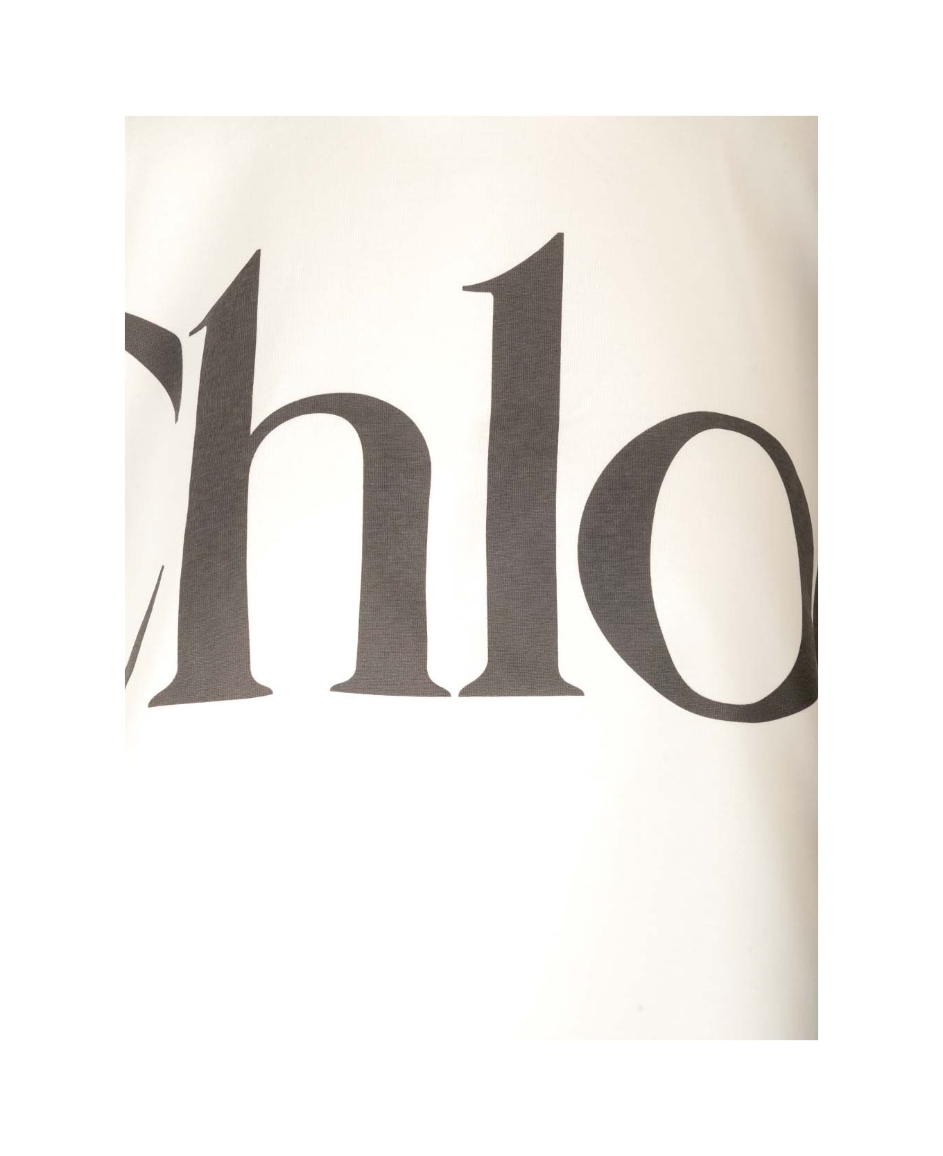 Chloé Signature Crop Top - White