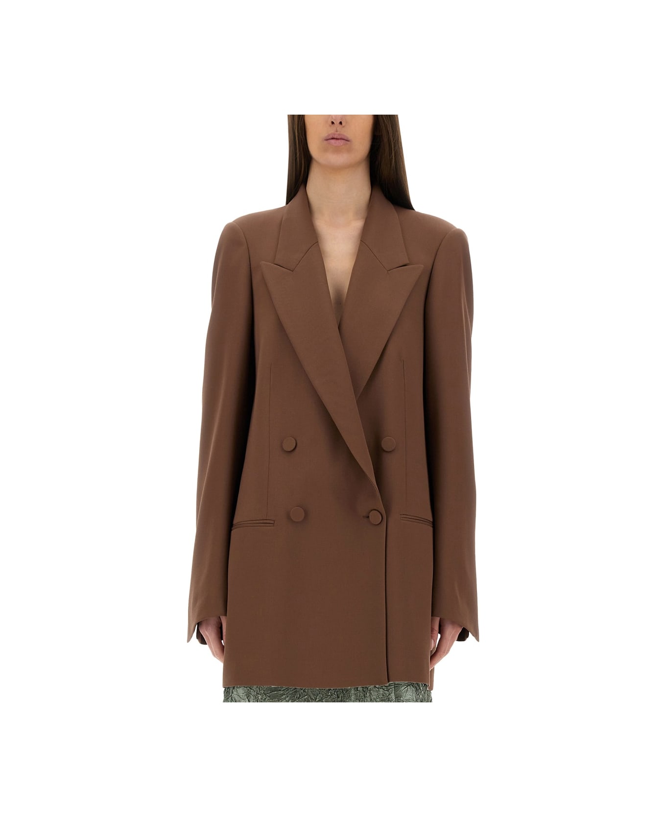 Dries Van Noten Wool Blazer - BROWN