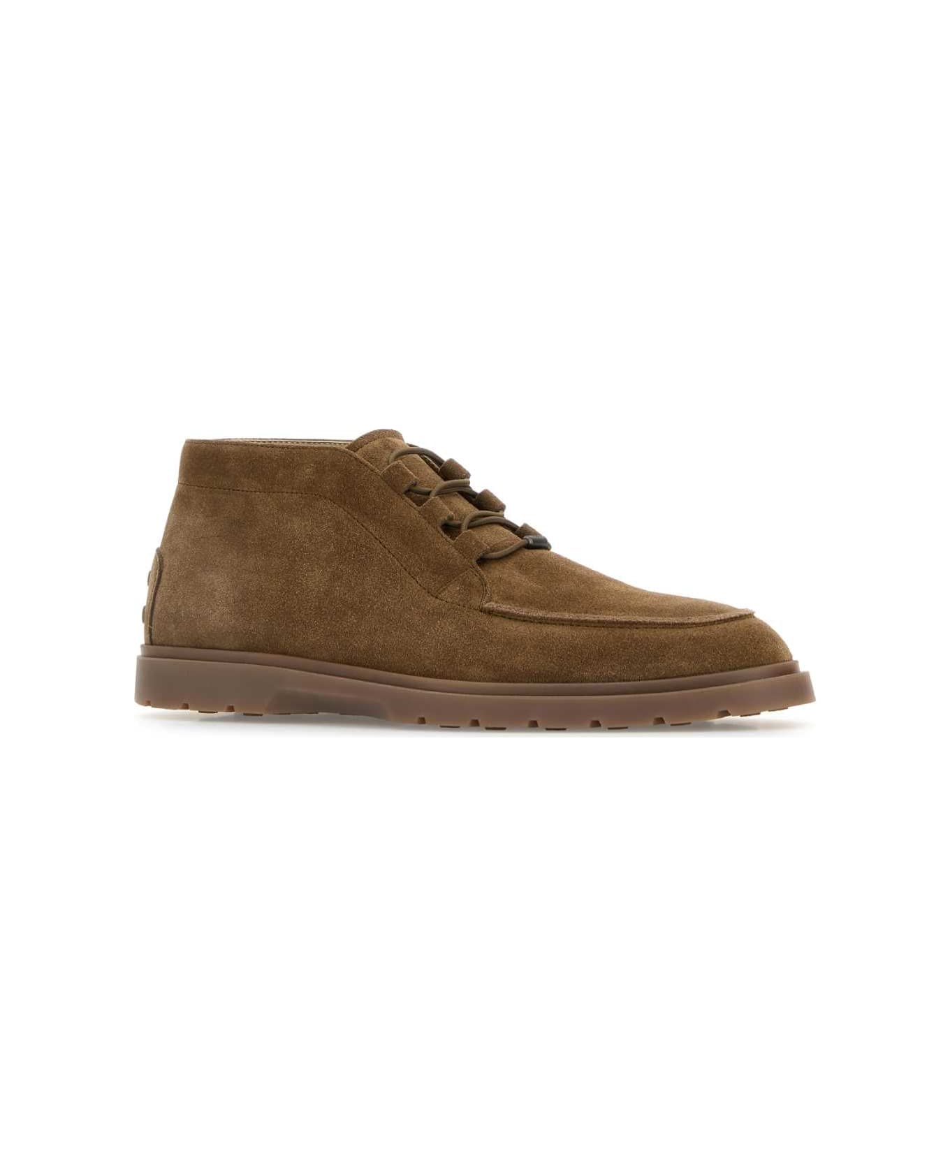 Tod
s Mud Suede Lace-up Shoes - NOCECHIARO