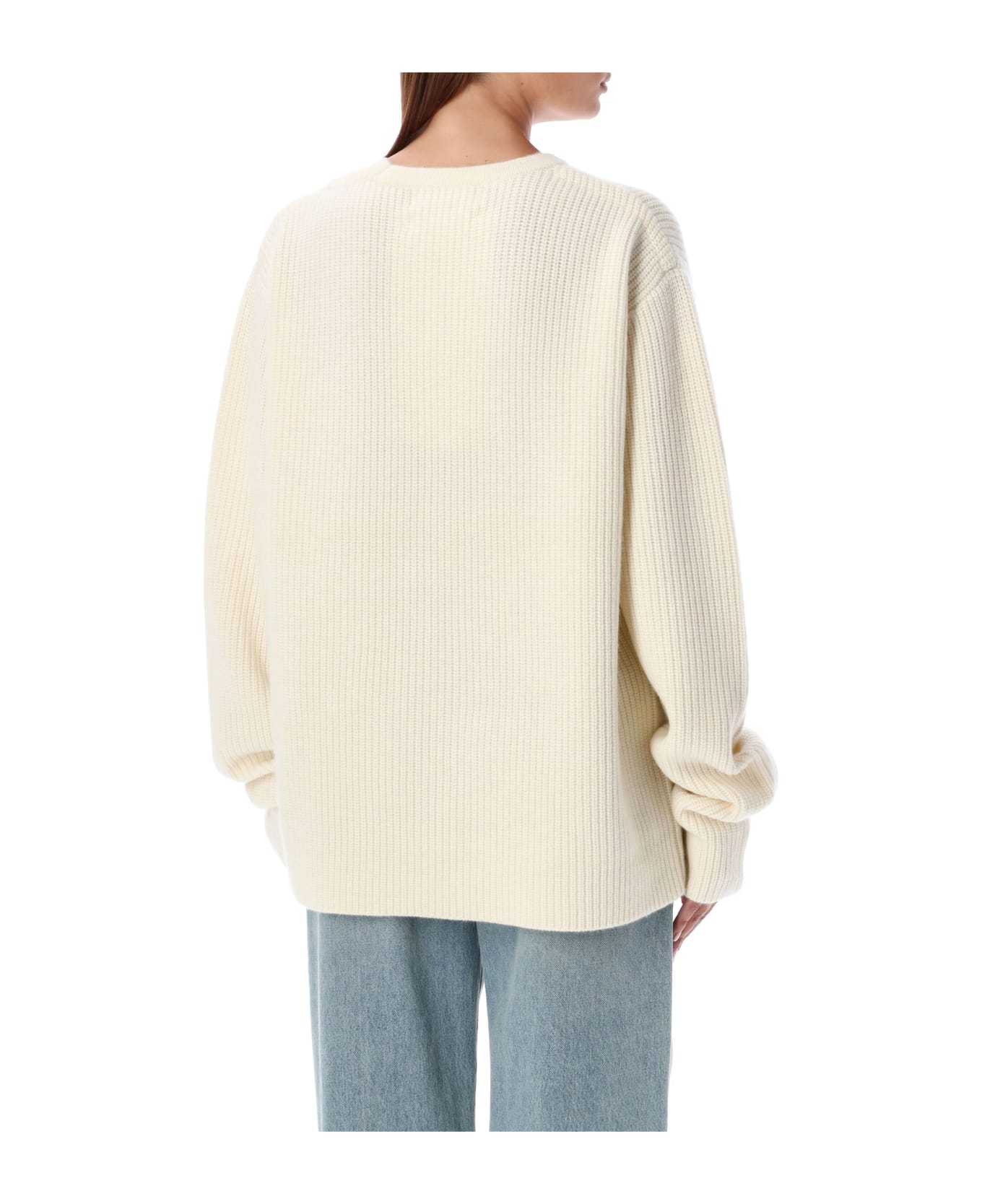 Extreme Cashmere You Rib Cashmere Sweater - CREAM