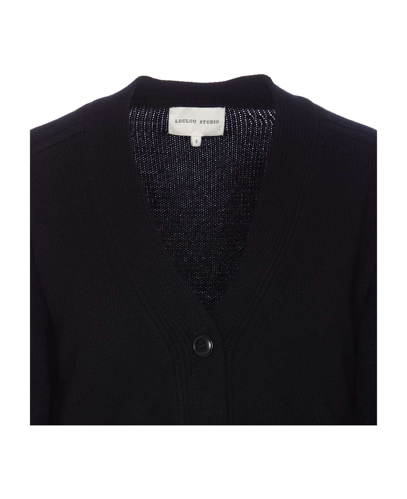 Loulou Studio Zanzibar Cardigan - Black