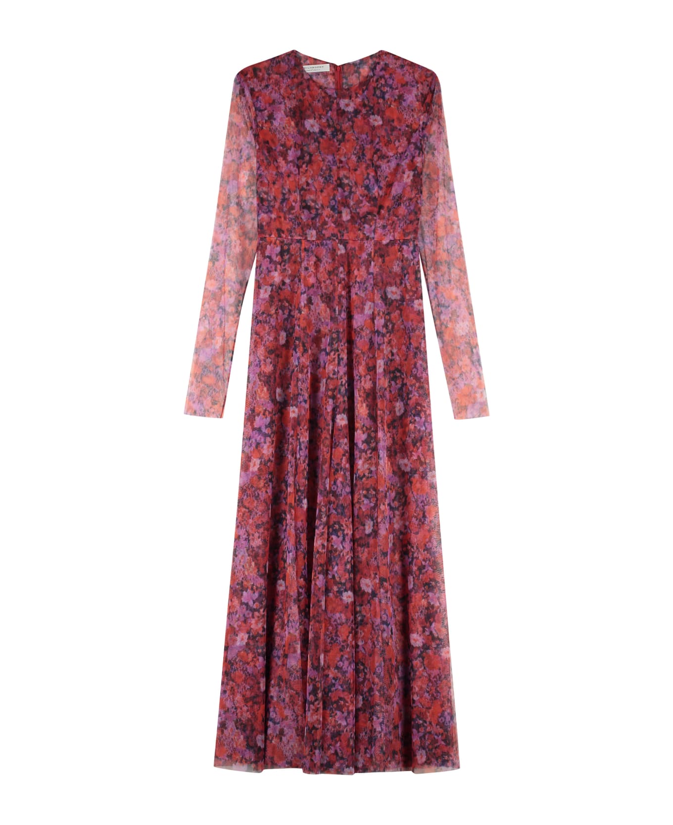 Philosophy di Lorenzo Serafini Multicolor Cotton Cocktail Dress