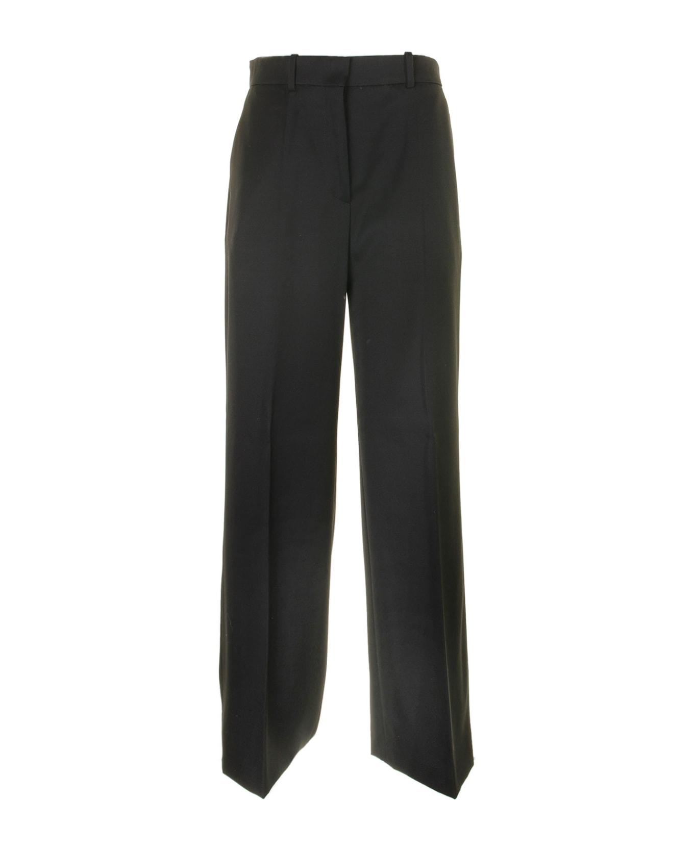 Lanvin High-waisted Wool Trousers - BLACK