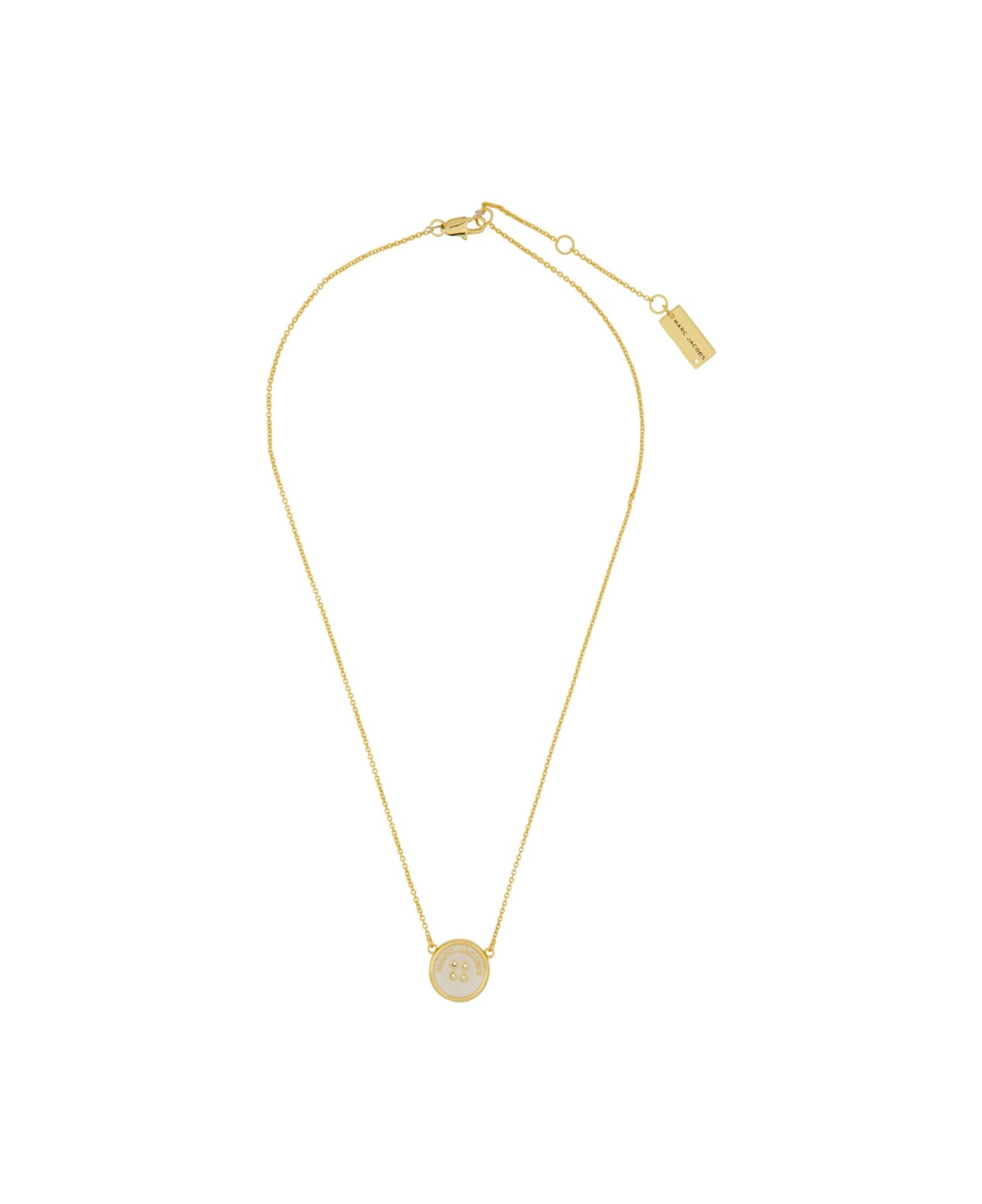 Marc Jacobs "button Pendant" Necklace - GOLD