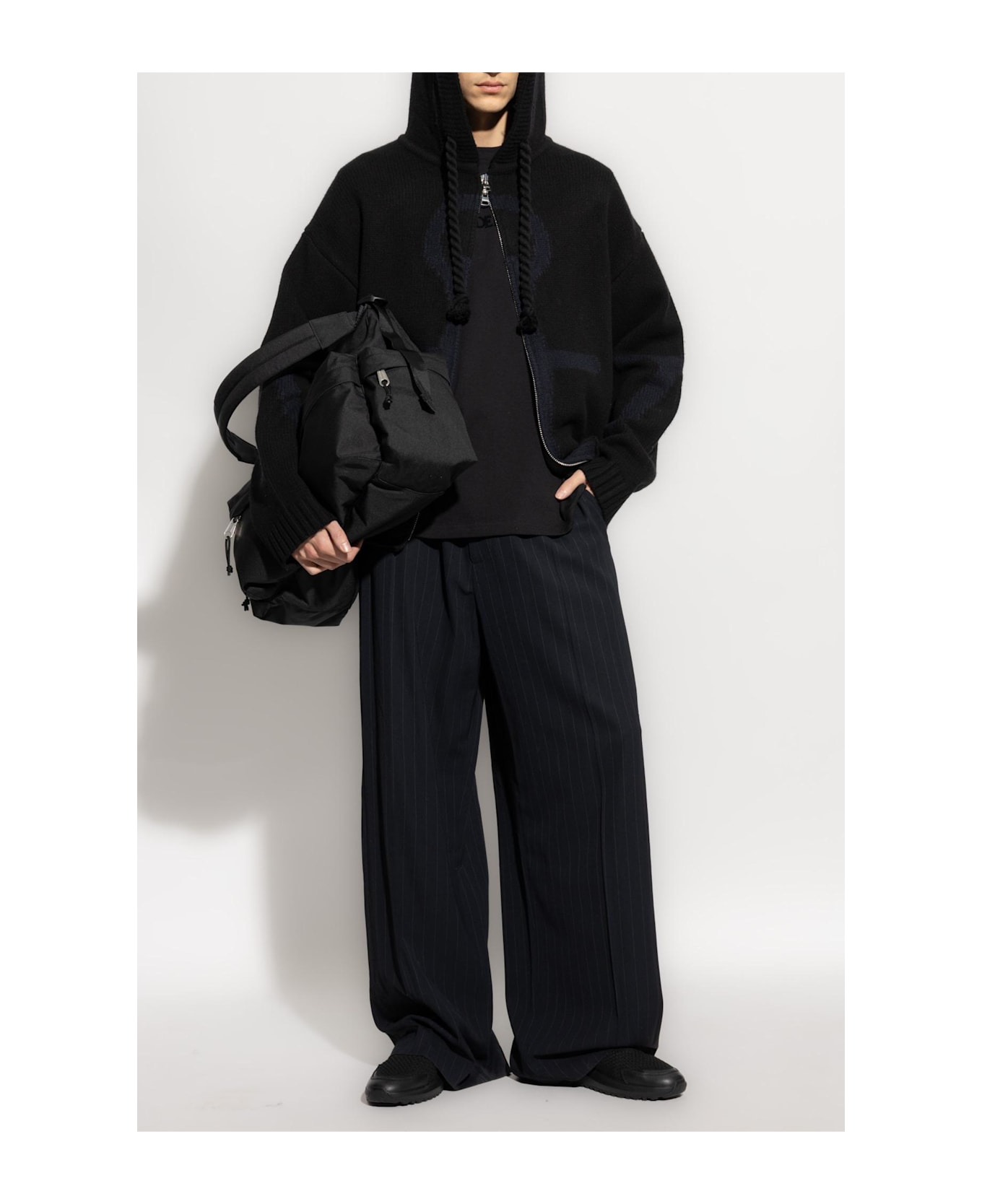 J.W. Anderson Jw Anderson Wool Cardigan - Black