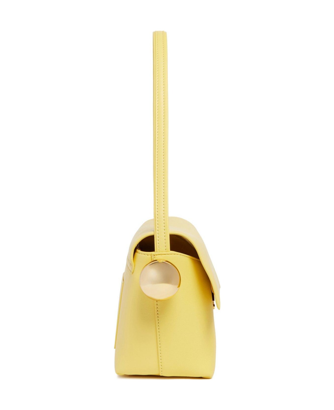 Jacquemus Le Rond Carré Logo Detailed Shoulder Bag - Yellow