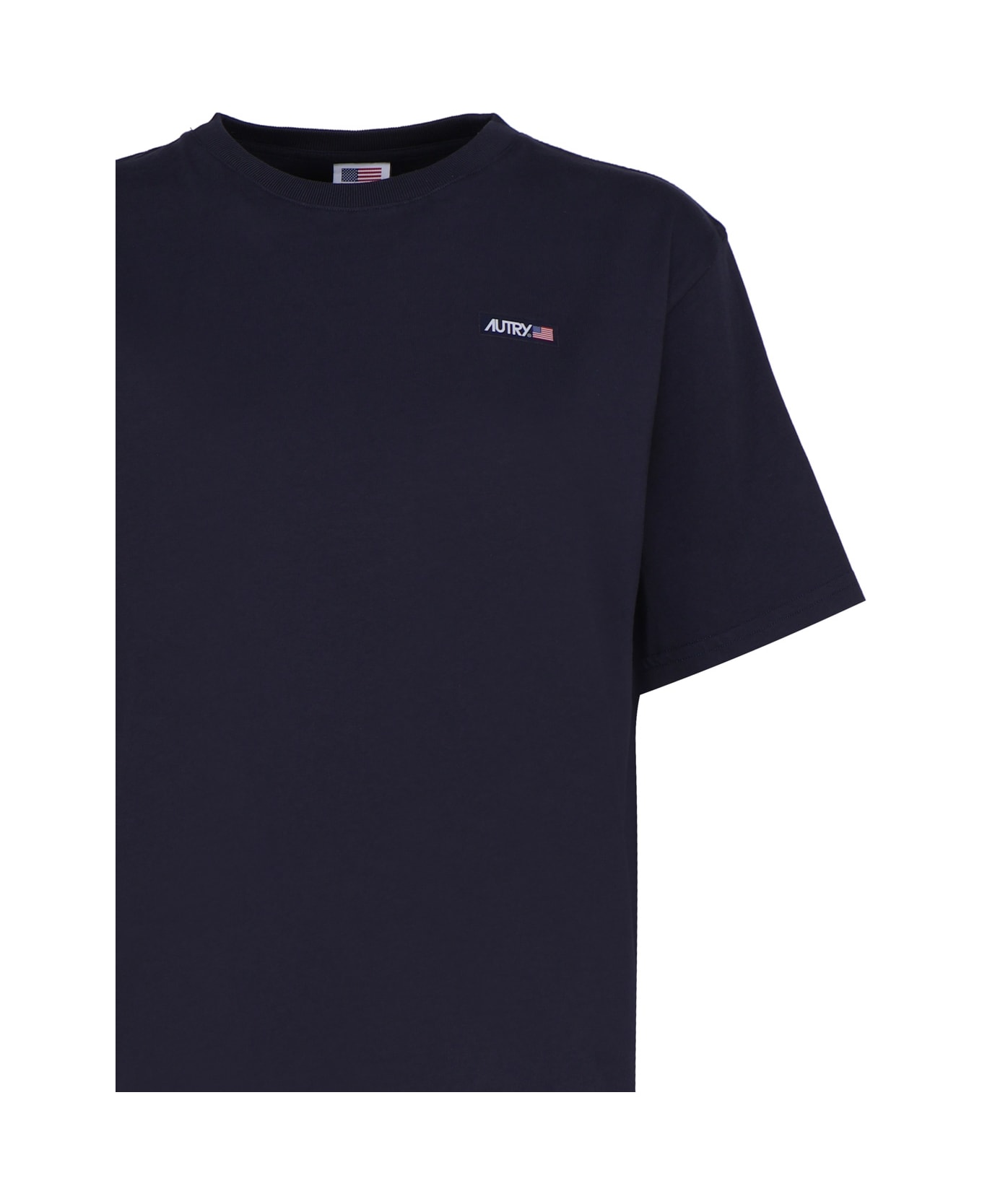 Autry T-shirt With Embroidery - Navy