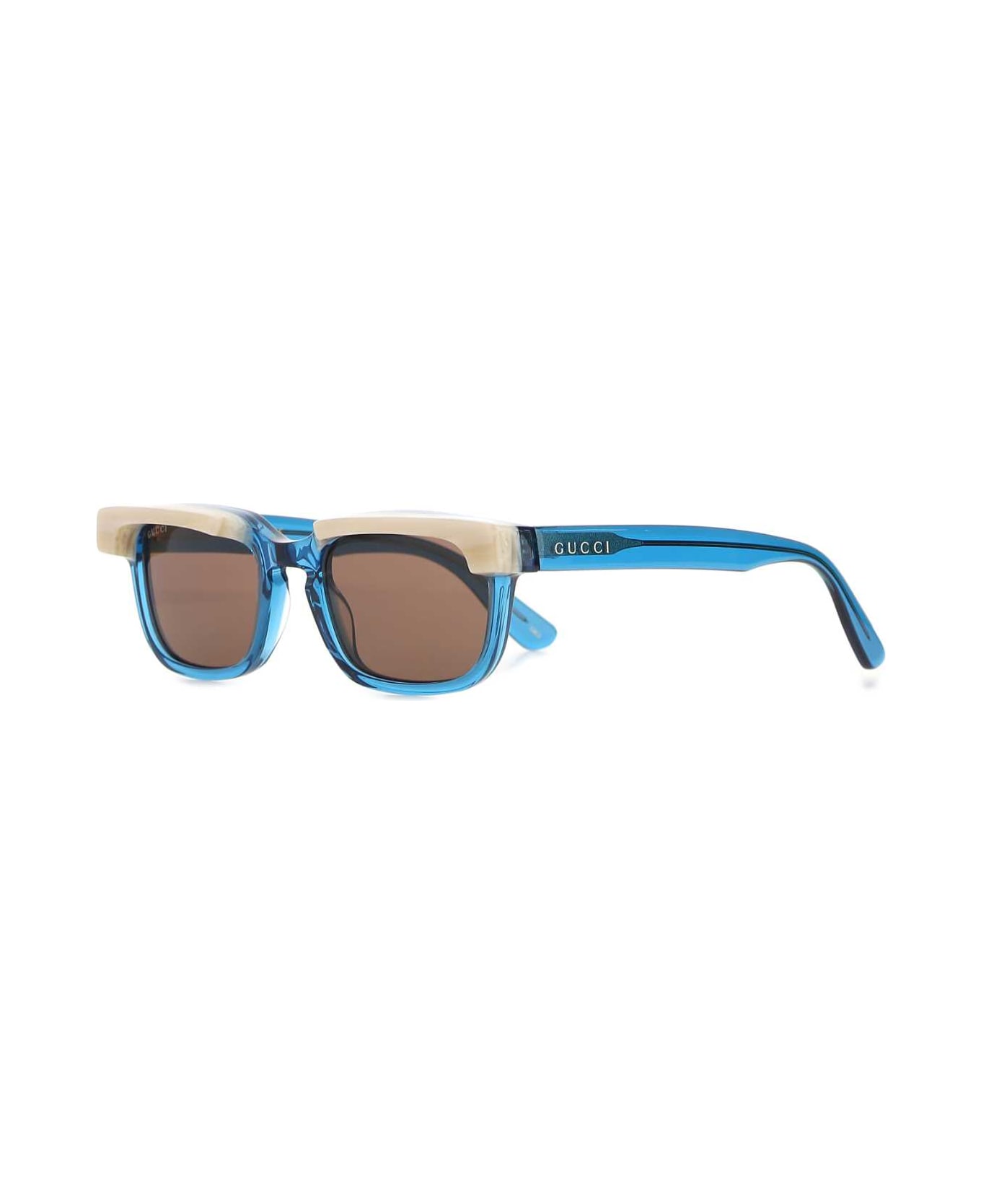 Gucci Light Blue Acetate Sunglasses - 4623