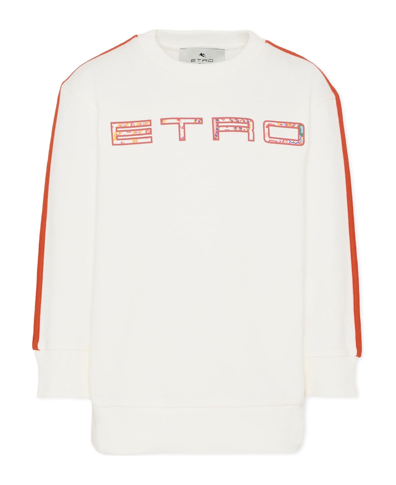 Etro Ivory Sweatshirt With Logo For Girl - Ivory